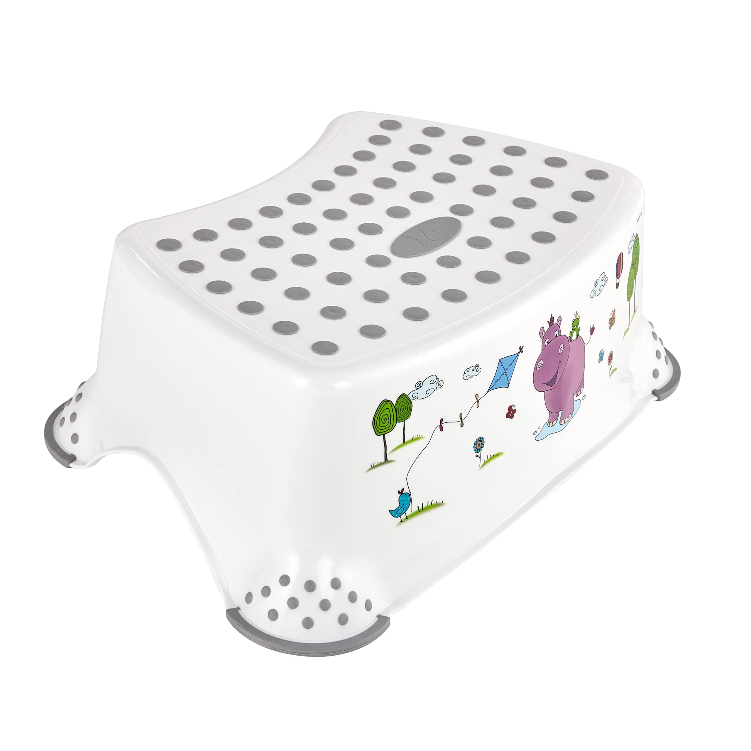 keeeperHippo Baby Step Stool White