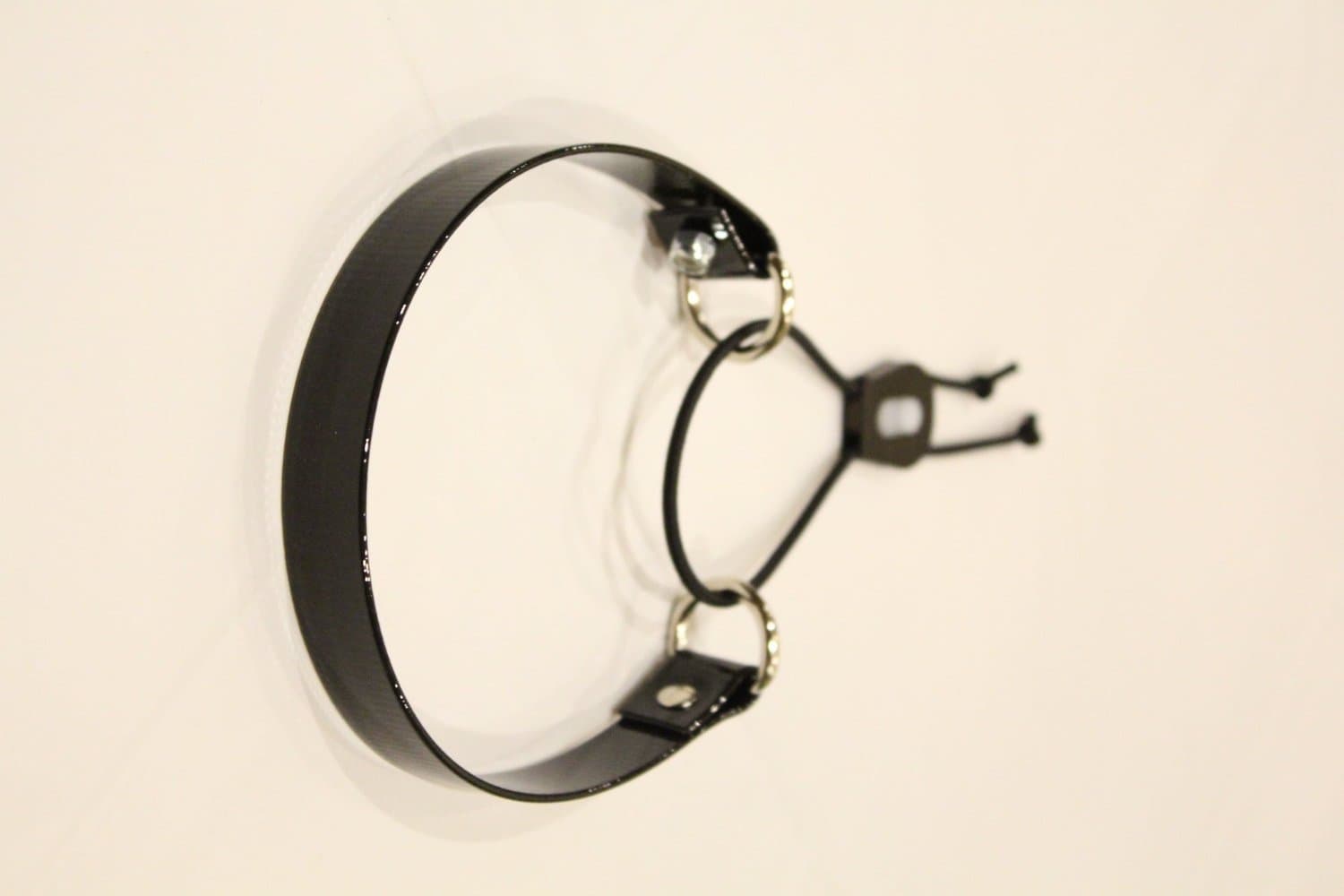 3/4" Biothane E-Bungee Collar Medium 12"-24" Neck Size Fits Educator Dogtra Quick On/Off E-Collar Strap (Black/Black)