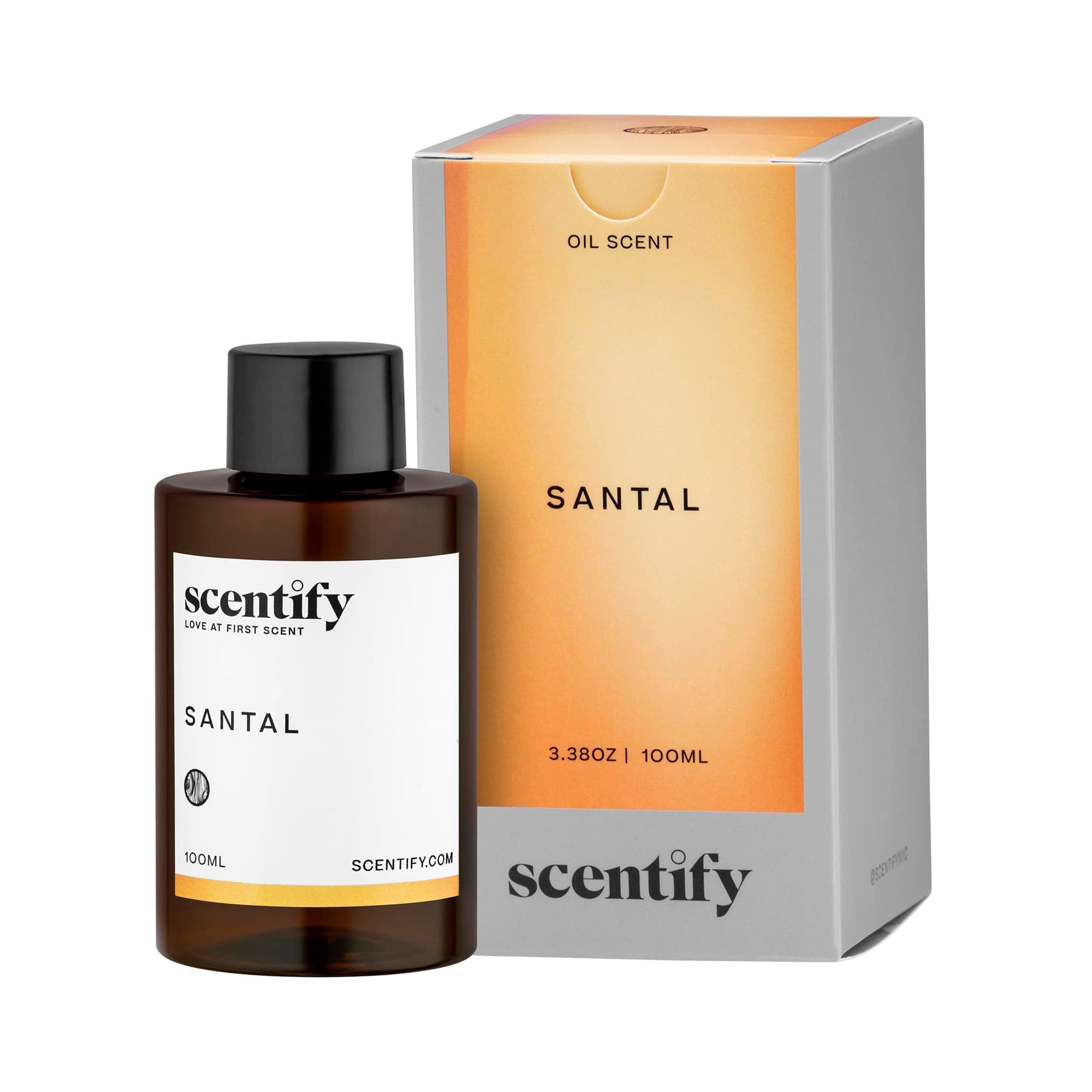 Santal Aroma Oil Refill Scent for Oil Diffusers - Iris, Amber, Sandalwood, Cedar Scents - Luxurious Relaxing Aromatherapy Diffuser Fragrance 100ml, 3.38 oz