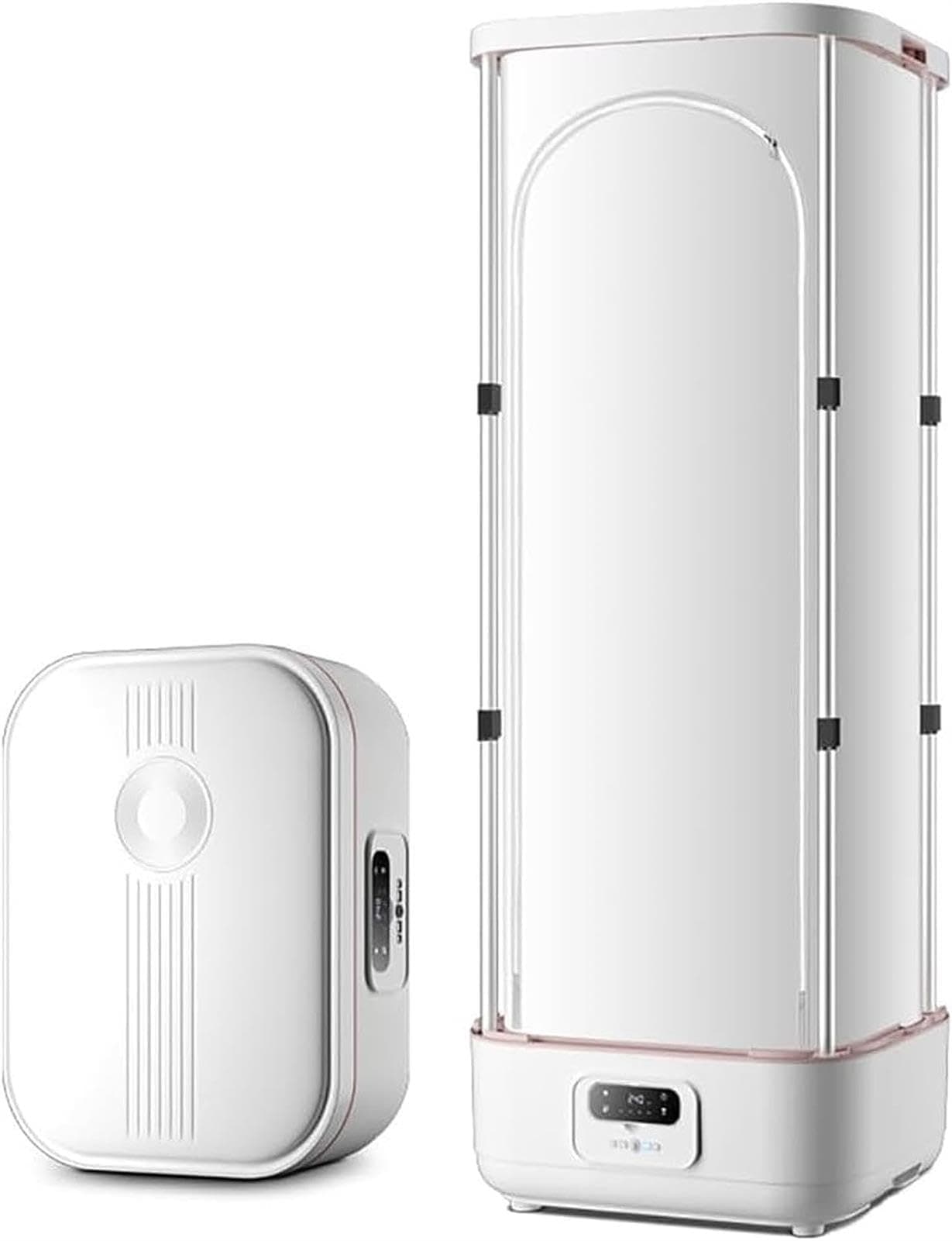 Automatic Ironing Machine Steam Press Ironing Machine, Collapsible Steamer And Clothes Dryer, Sanitise, And Dry Clothes, Results From 10 Minutes, Portable, Hous,White