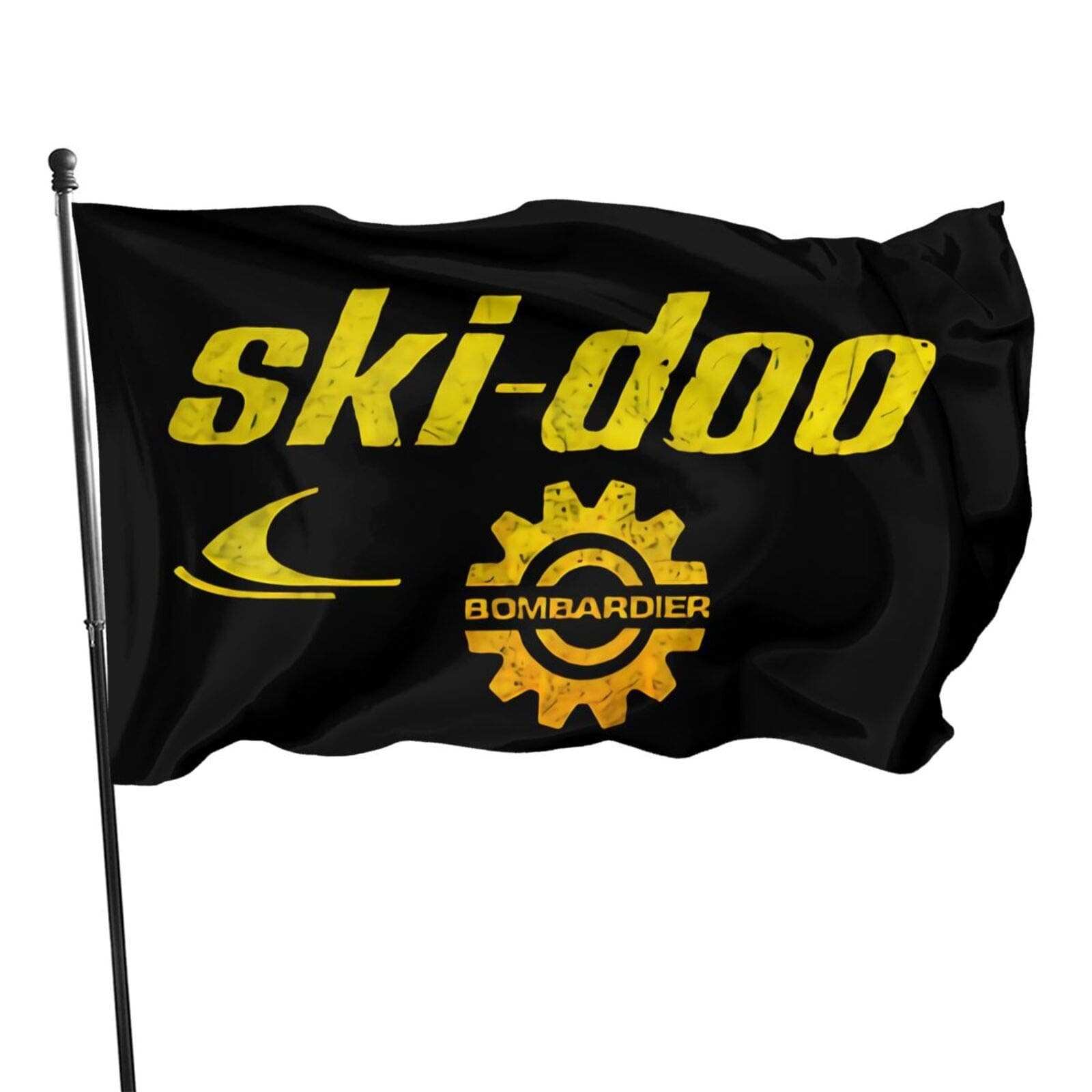 Snowmobile from Skidoo Flag 3 X 5 Ft Polyester with Brass Grommets Room Decor Club Outdoor Flag Banner-Tea Party Flags, One Size