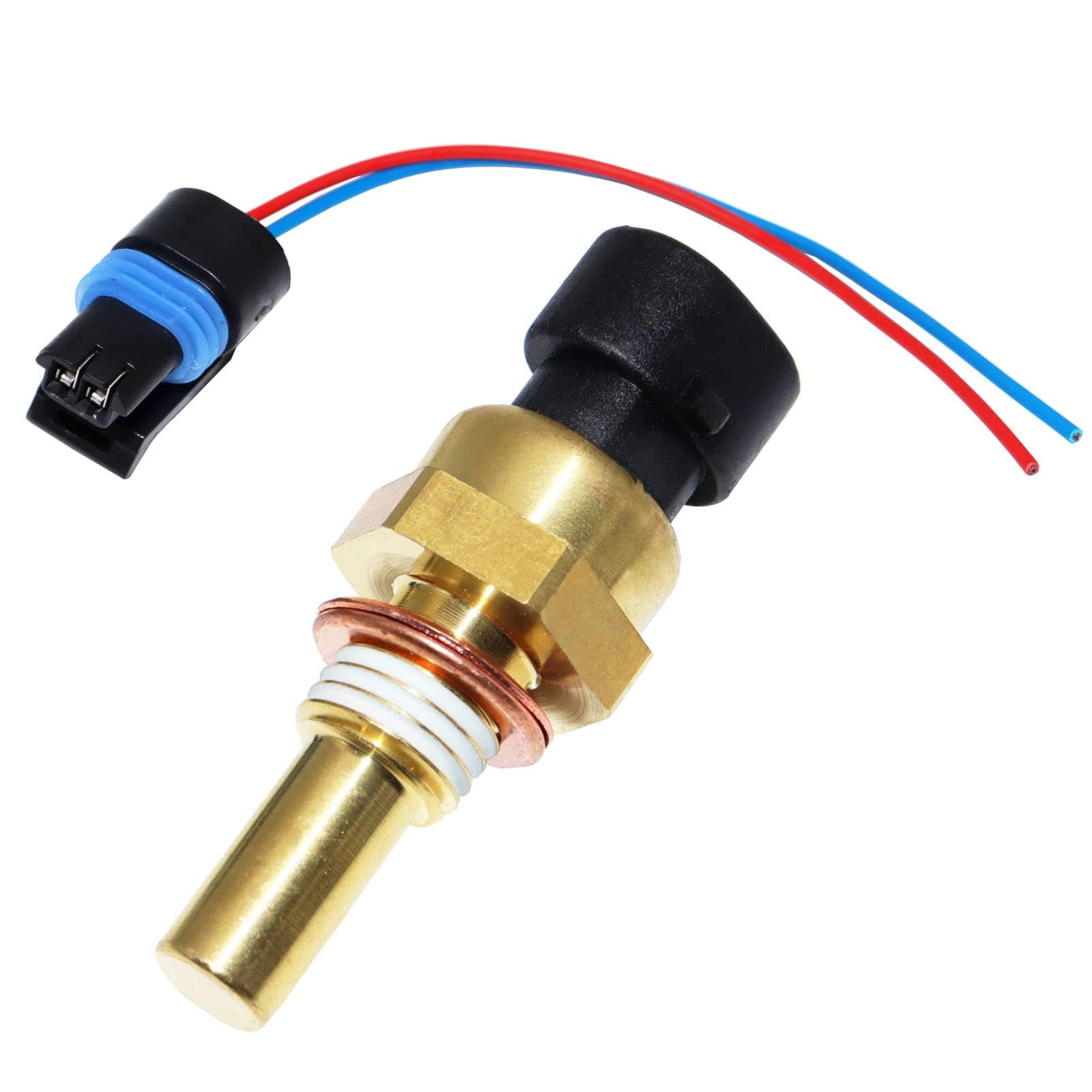 213-4514 213-4333 19236568 Engine Coolant Temperature Sensor with Pigtail Connector for Buick Lacrosse Chevy Impala Express Silverado Suburban 1500 2500 Trailblazer GMC Yukon Savana Saturn Vue