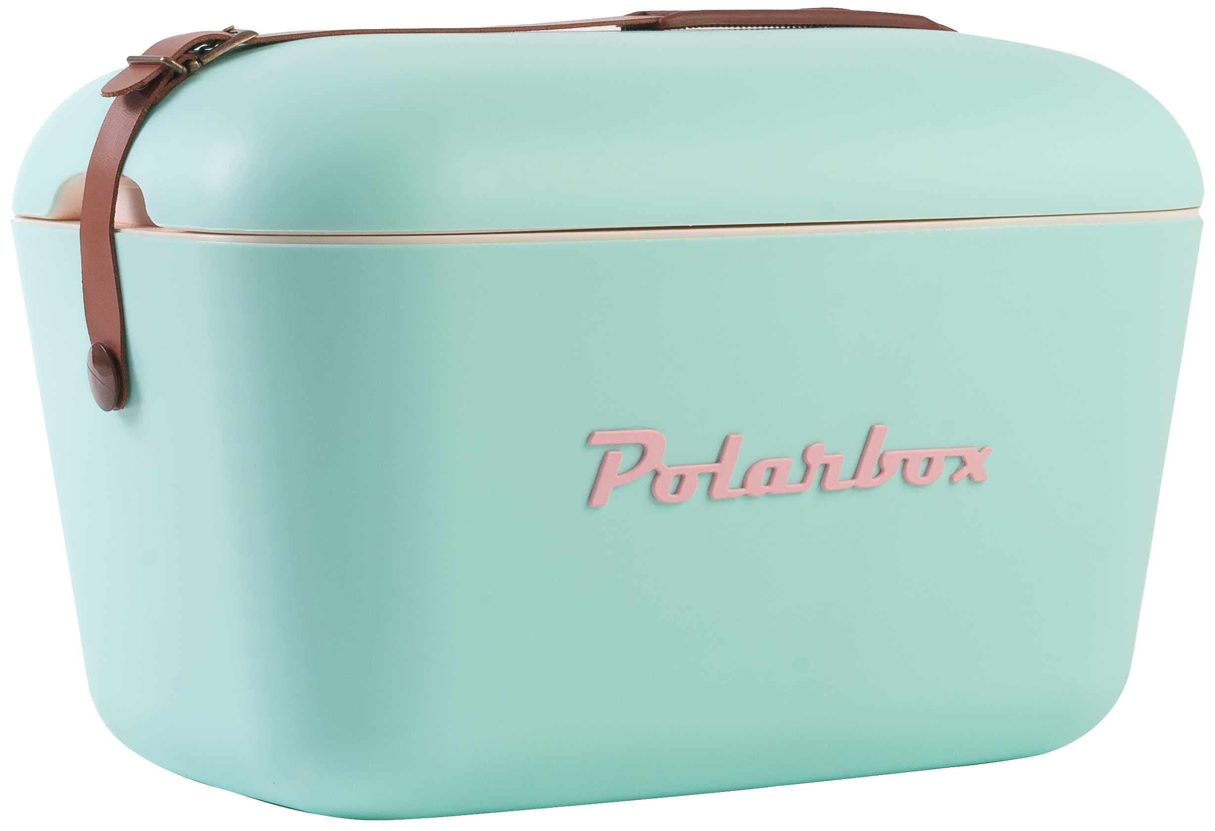 Polarbox Portable Cooler - Mini Cooler 20L, Beach Cooler, Small Portable Cooler, Vintage Cooler, Adjustable Handle, Polarbox Cooler, Portable Mini Cooler