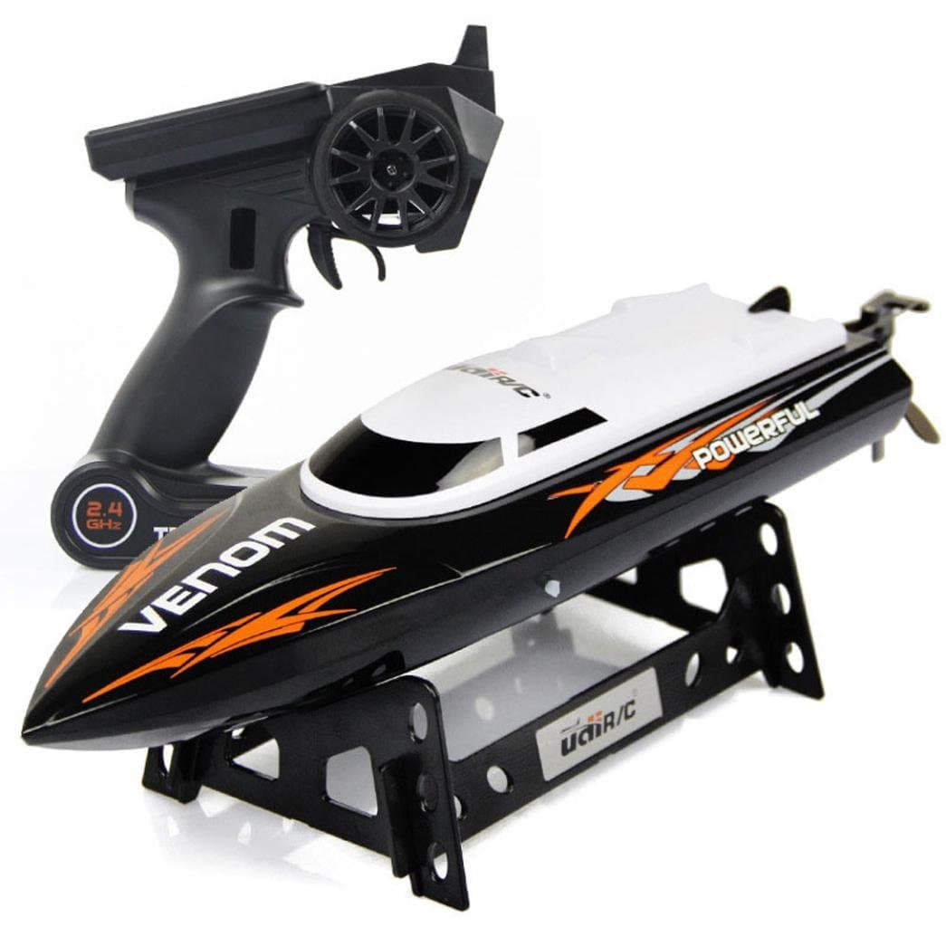 Udirc 2.4GHz High Speed Remote Control Electric Boat (Black)