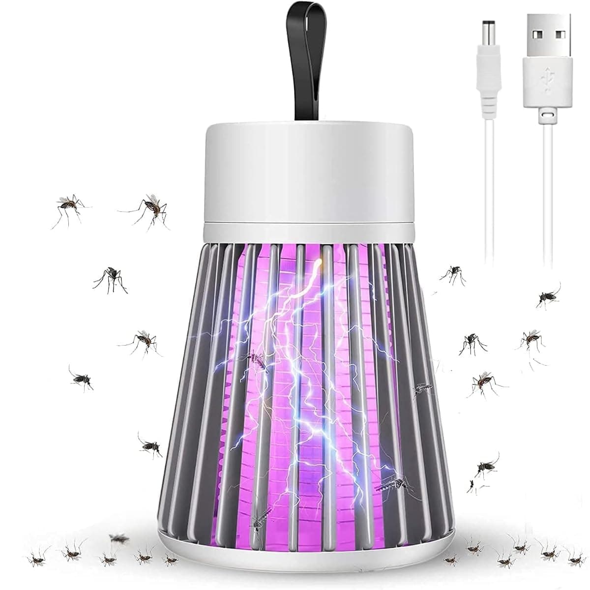 Mosquito Lamp Eco-Friendly LED Mosquito Killer Machine – USB-Powered Indoor Bug Zapper for Home – Chemical-Free Insect Trap Safe for Kids & Pets – Easy to Clean (MASHROOM Mosquito LAMP)