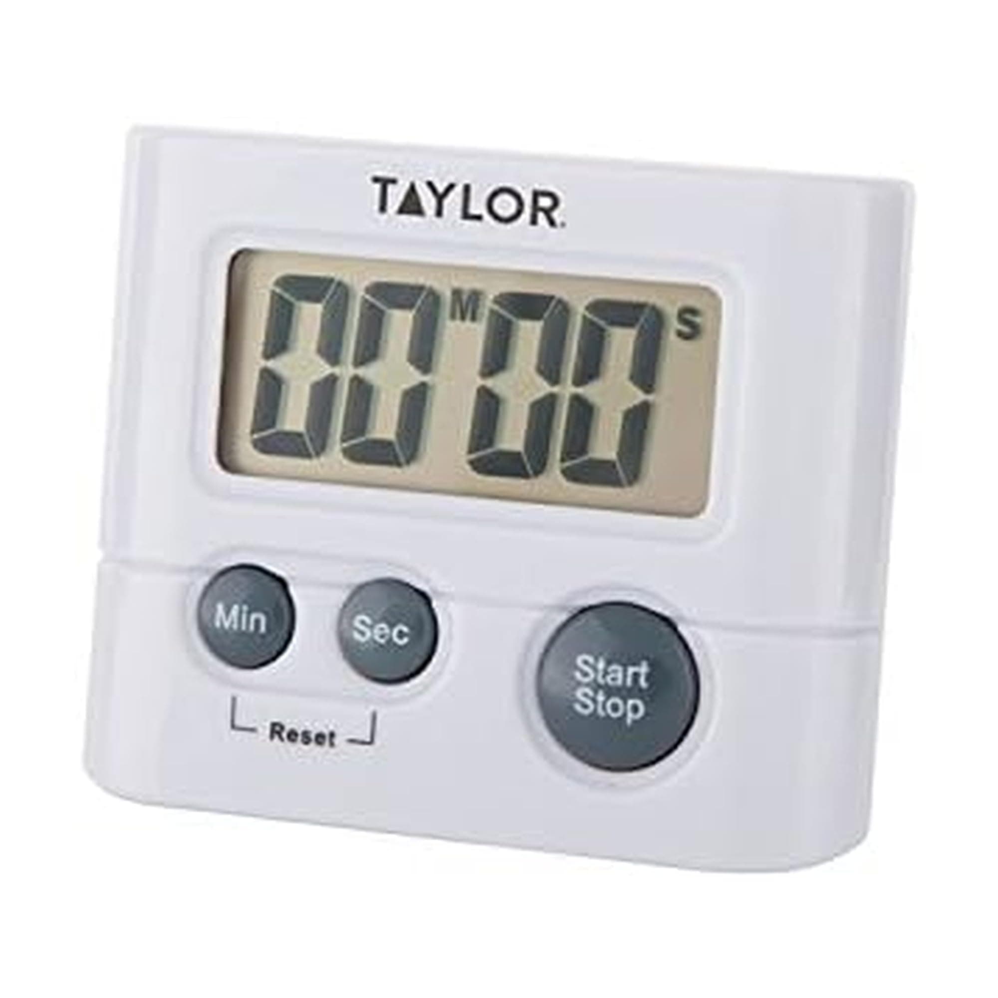 Digital Timer with 99 Minute 59 Second Display, Easy to Use, White Compact Design for Kitchen Cooking, Baking, and Timing Needs