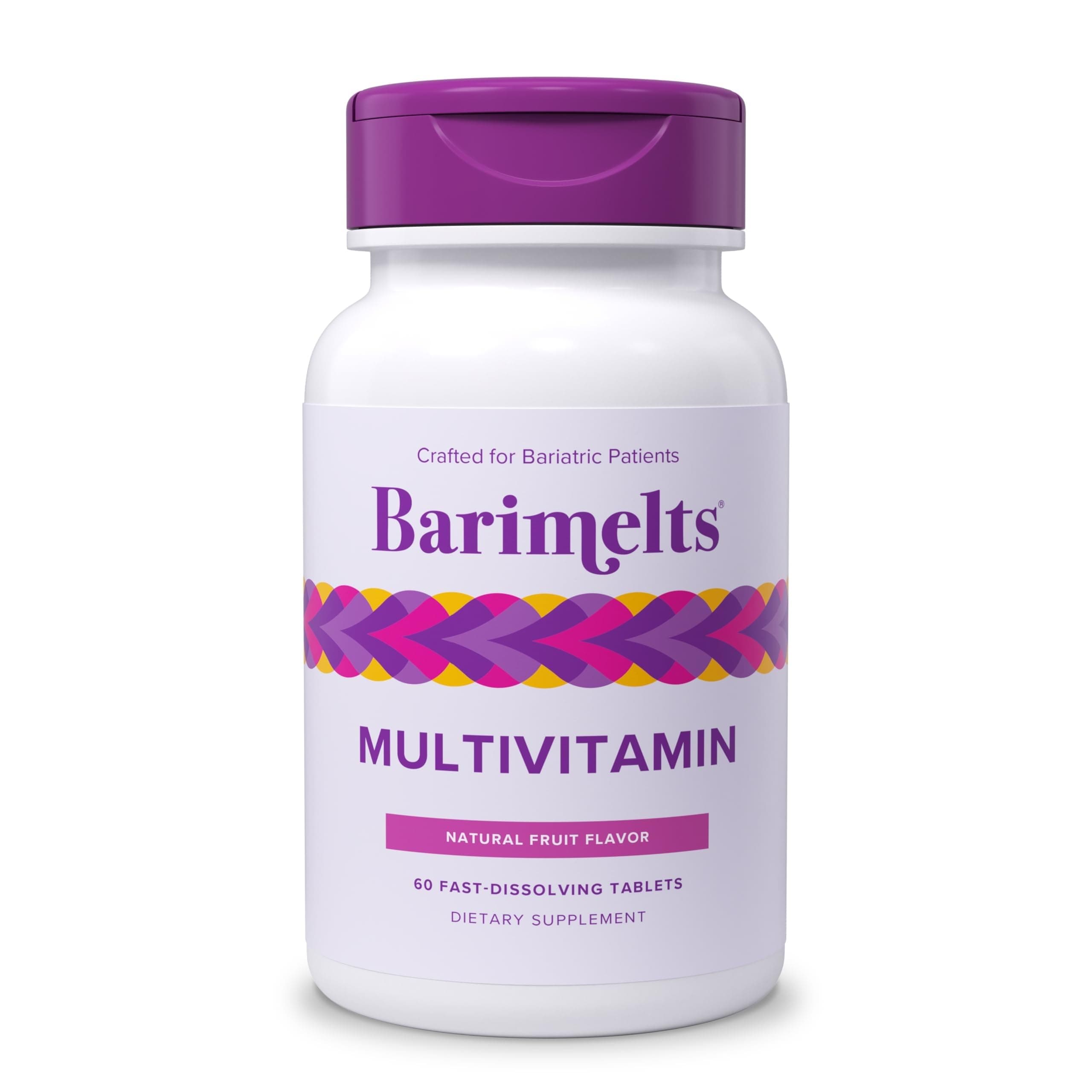BariMelts Multivitamin - 60 Fast-Dissolving Tablets (1-Month Supply) - Sugar-Free Bariatric Multivitamin for Women, Natural Fruit Flavor​