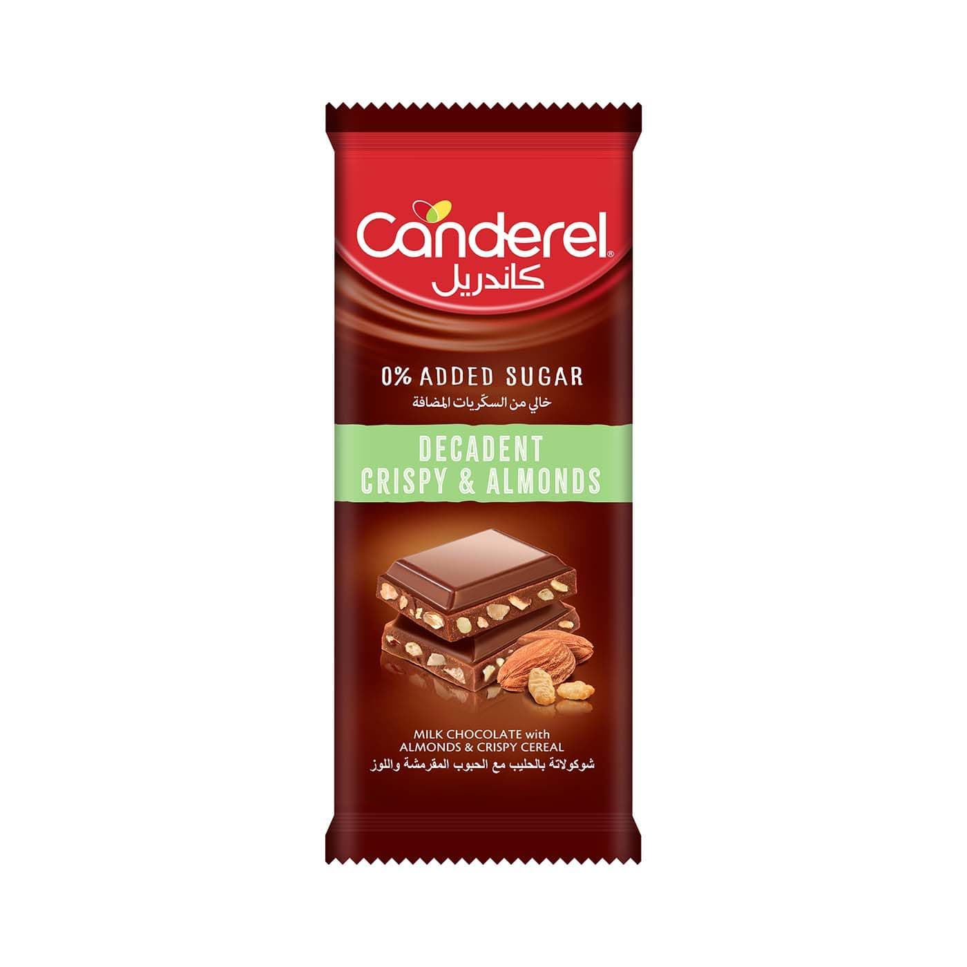 Canderel Crispy Almonds Milk Chocolate, 100g