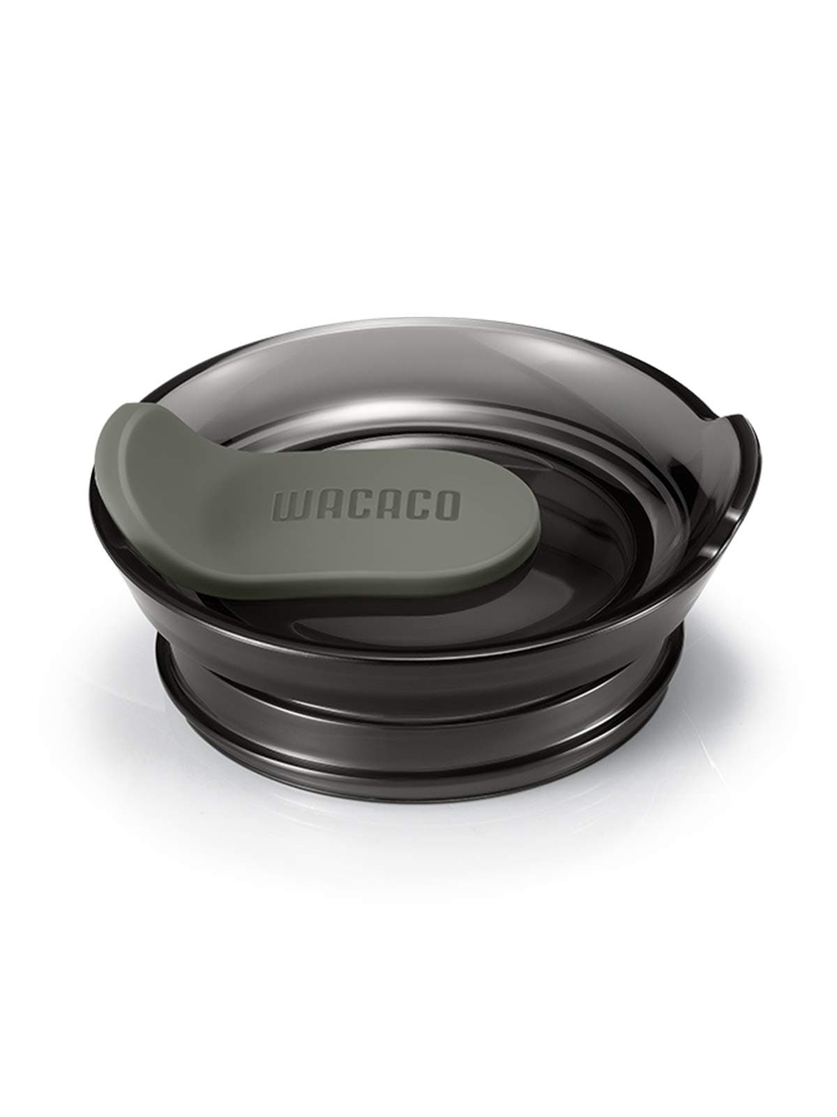 WACACO Drinking Lid, Replacement Spill-Proof Cup Lid Compatible with Pipamoka, Cuppamoka and Octaroma Lungo, Black