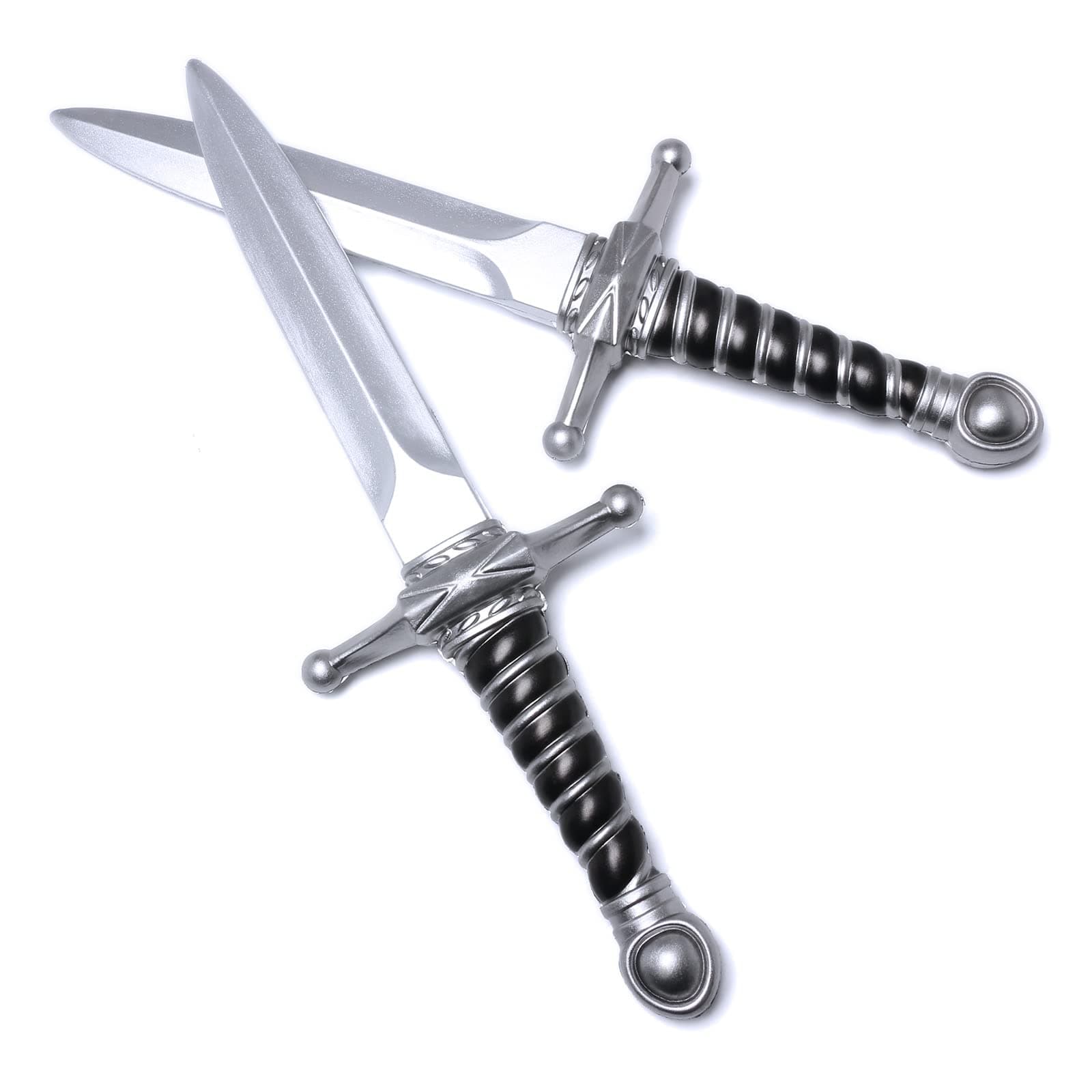 DAYSTART PU Foam Dagger Prop, Non-Functional Costume Dagger with Plastic Core for Adult Cosplay