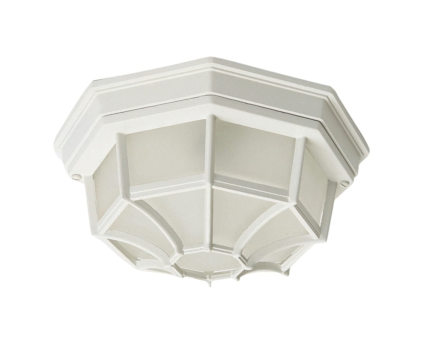 Maxim 1020WT Crown Hill 2-Light Outdoor Ceiling Mount, White