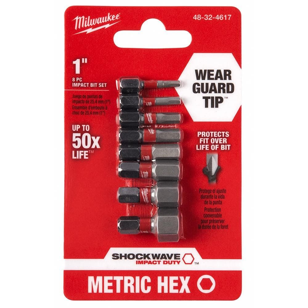 48-32-4617 8 Piece Metric Hex Insert Bit Set