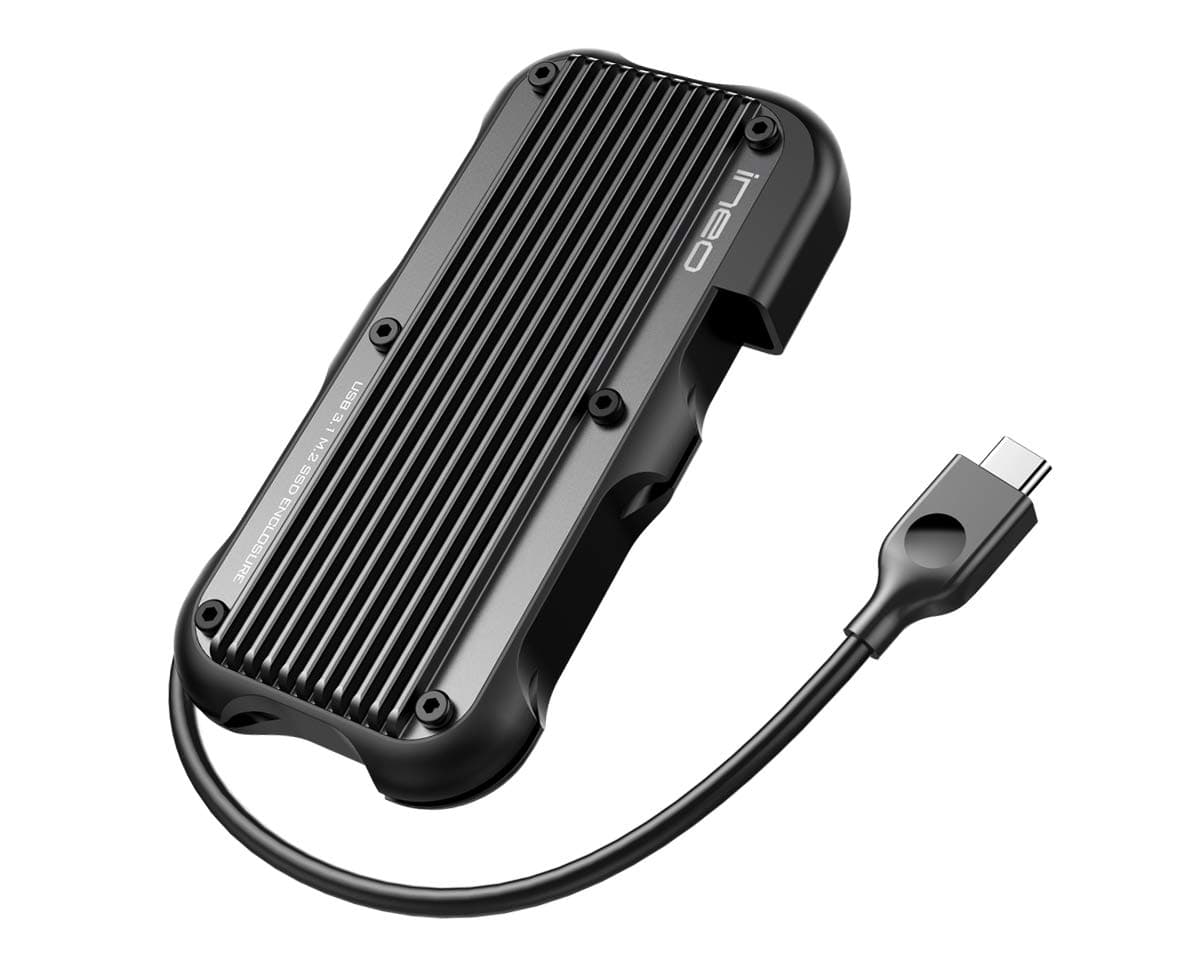 - M.2 NVMe (PCIe) USB 3.2 Gen 2 Type-C Rugged Waterproof Shockproof Aluminum Cover SSD Enclosure [C2594-NVMe]