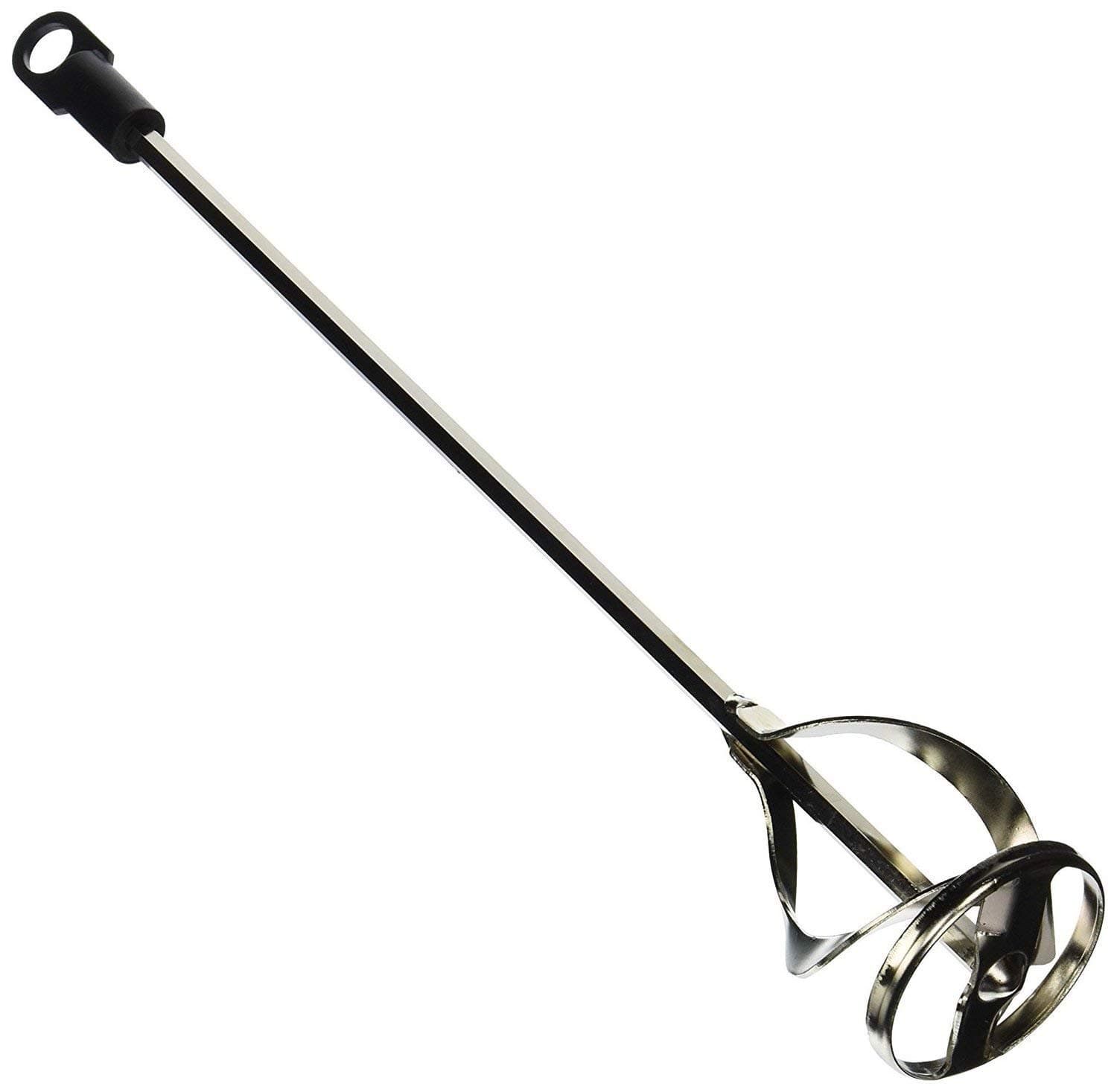 Edward Tools Paint and Mud Mixer for Drill - Mixes 1 to 3 Gallons - 15 3/4" Length - 5/16" Hex Shaft - Zinc Plated Steel - Reinforced Weld - Non Slip Hex Head - Easy Clean - Paint Mixer Attachment