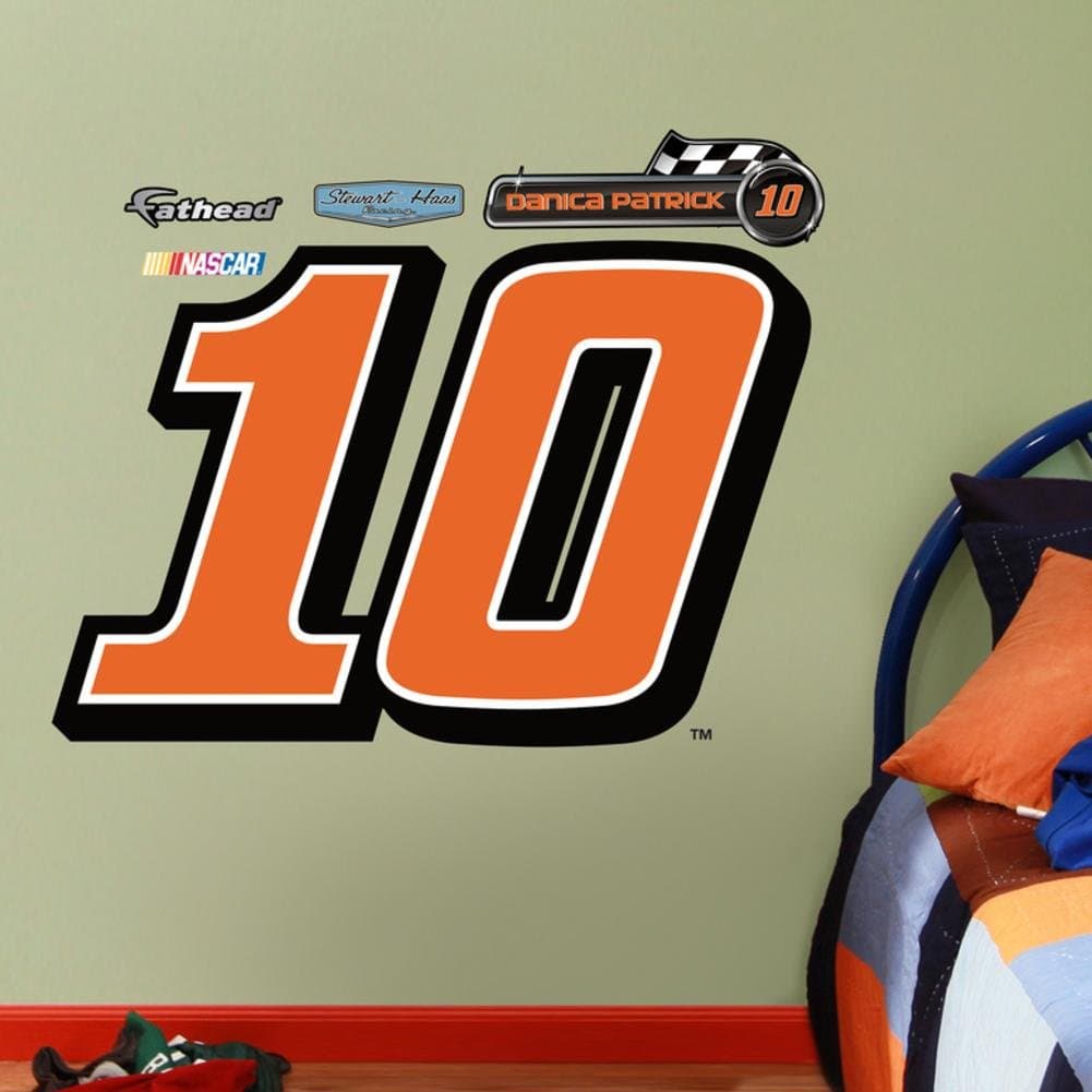 Nascar Danica Patrick 2013#10 Logo Junior Wall Decal Sticker 36 x 24in