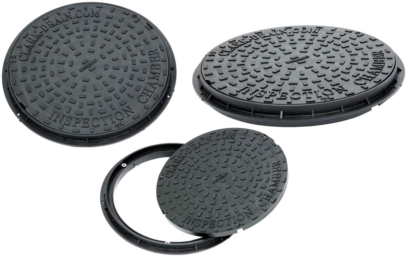 Clark-Drain CD 452 Polypropylene Dual Locking Circular Manhole Cover 550 Millimetre Diameter