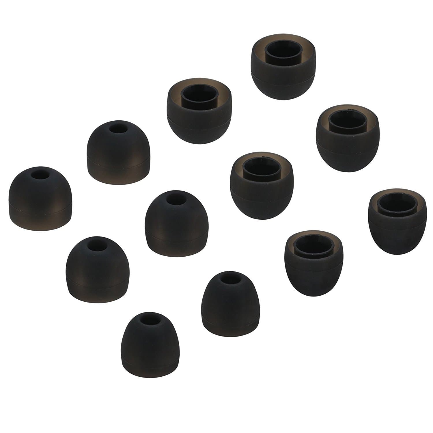 Ear Tips for Jaybird X3 X2 X, BLUEWALL Eartips Ear Gel for Jaybird X, Durable Silicone SML 6 Pairs All in 1 Sets Replacement Ear Cushions for JayBird BlueBuds X, X2 X3, Gray