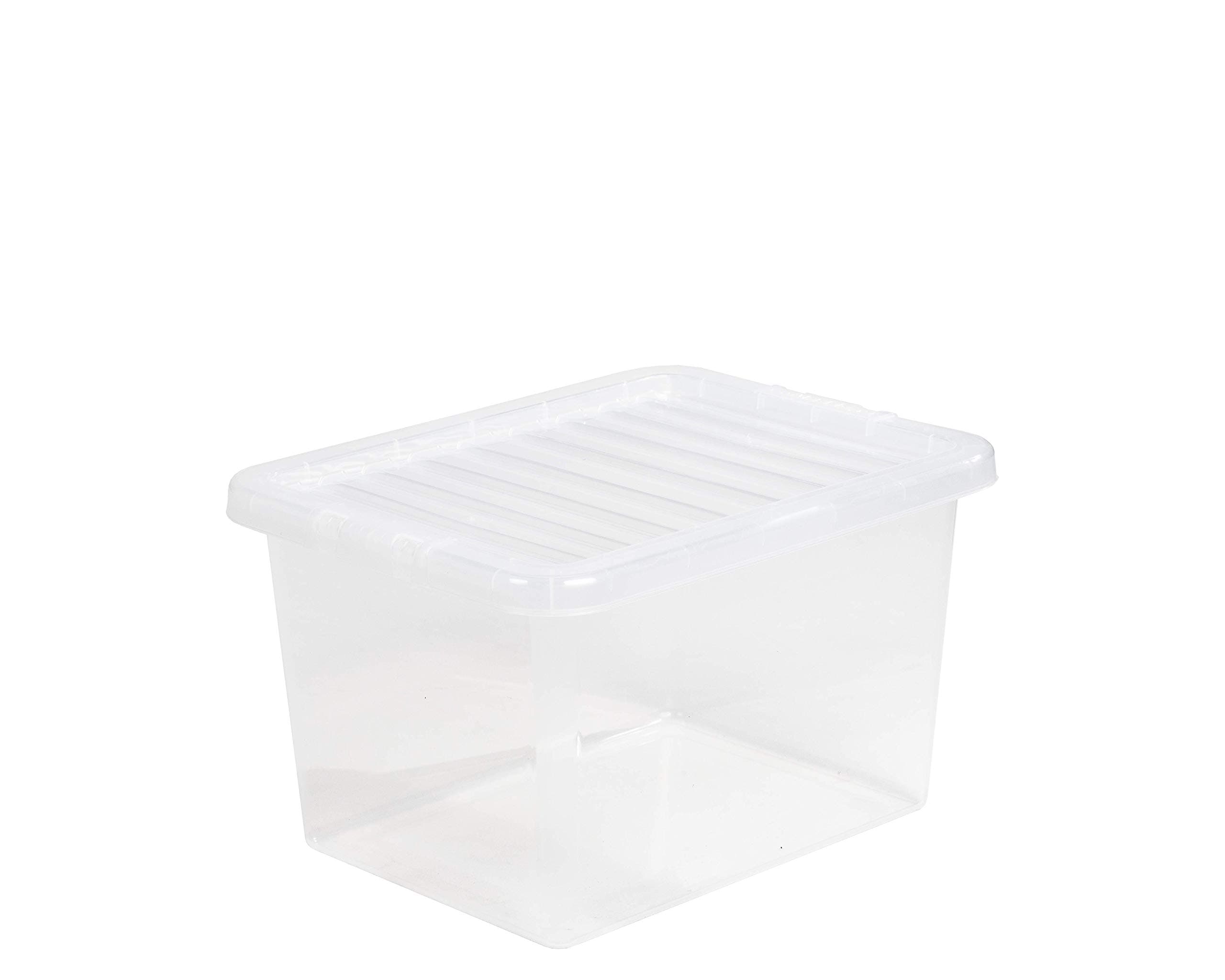 Wham Plastic Storage Boxes - Pack Of 5 (24 Litre)