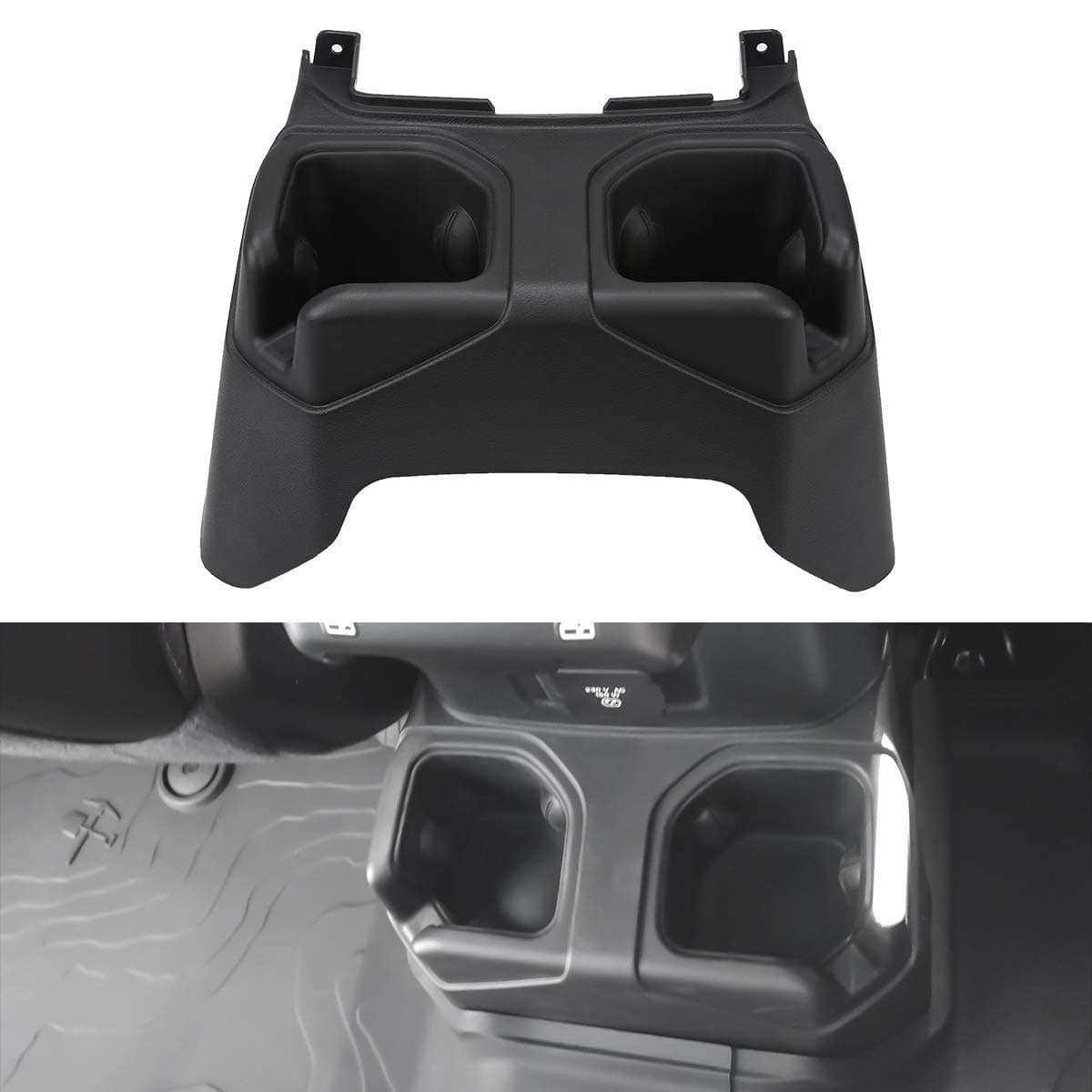 BORDAN Jeep JL Rear Cup Holders Cap Rear Console Mounted Drink Holders for Jeep Wrangler JL 2018 2019