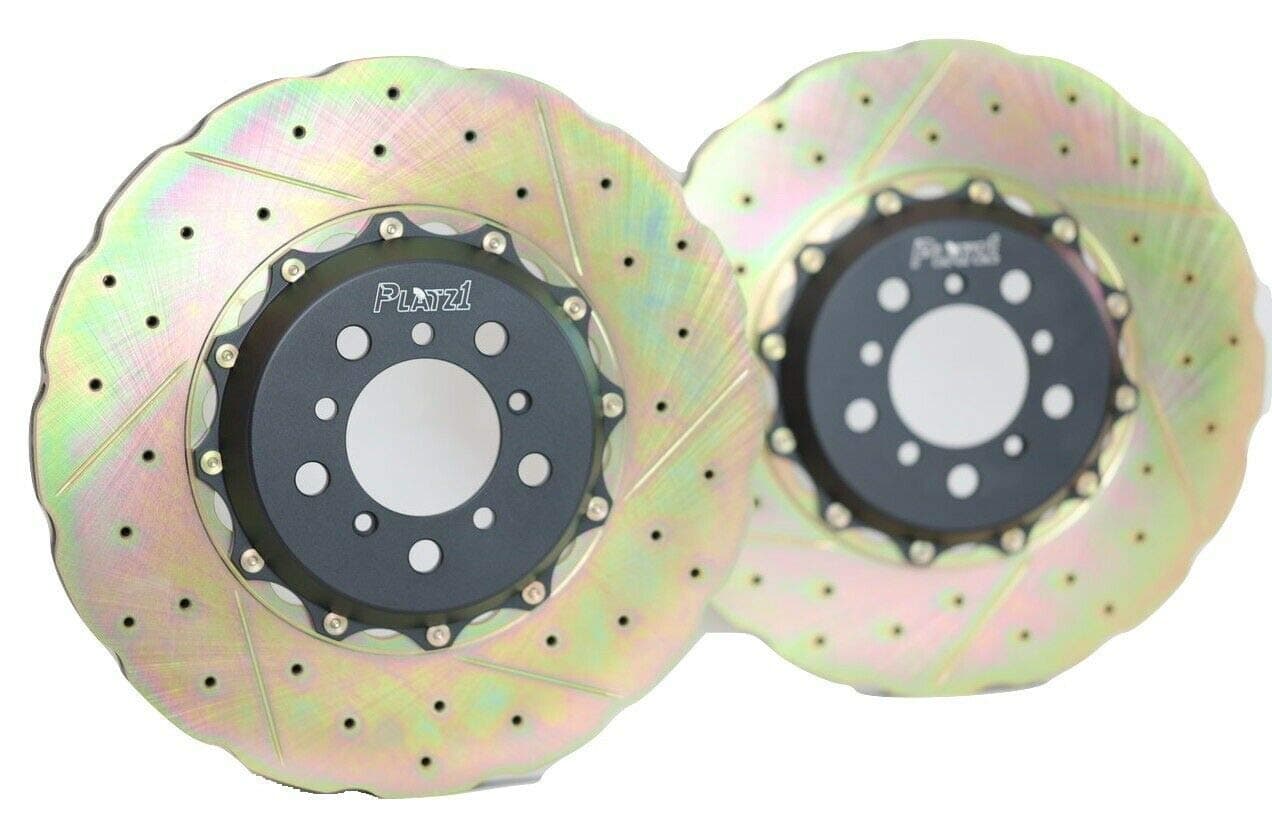 Platz1 Front 380mm 2-PC Floating Wave Disc Brake Rotor Upgrade Compatible for BMW M2 M3 M4