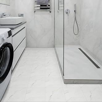 Irisroom Floor Tiles Self Adhesive Floor Tile, Vinyl Flooring Peel and Stick Floor Tiles Waterproof for Kitchen Living Room and Bathroom DIY Flooring 30x30cm 10pcs