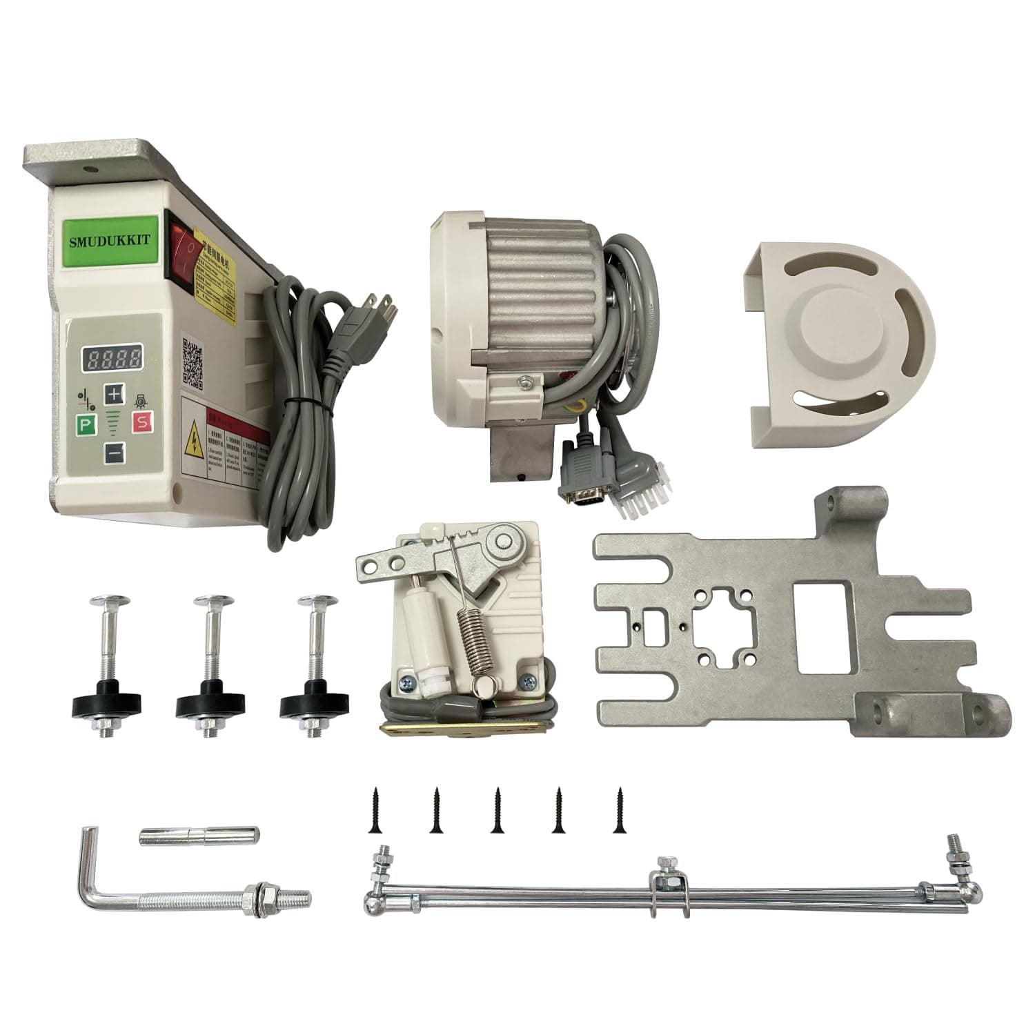 Sewing Machine Servo Motor for Industrial Sewing Machine Power 3/4HP 550W, Brushless Reversible with Controller and Foot Switch, (550, Watts)