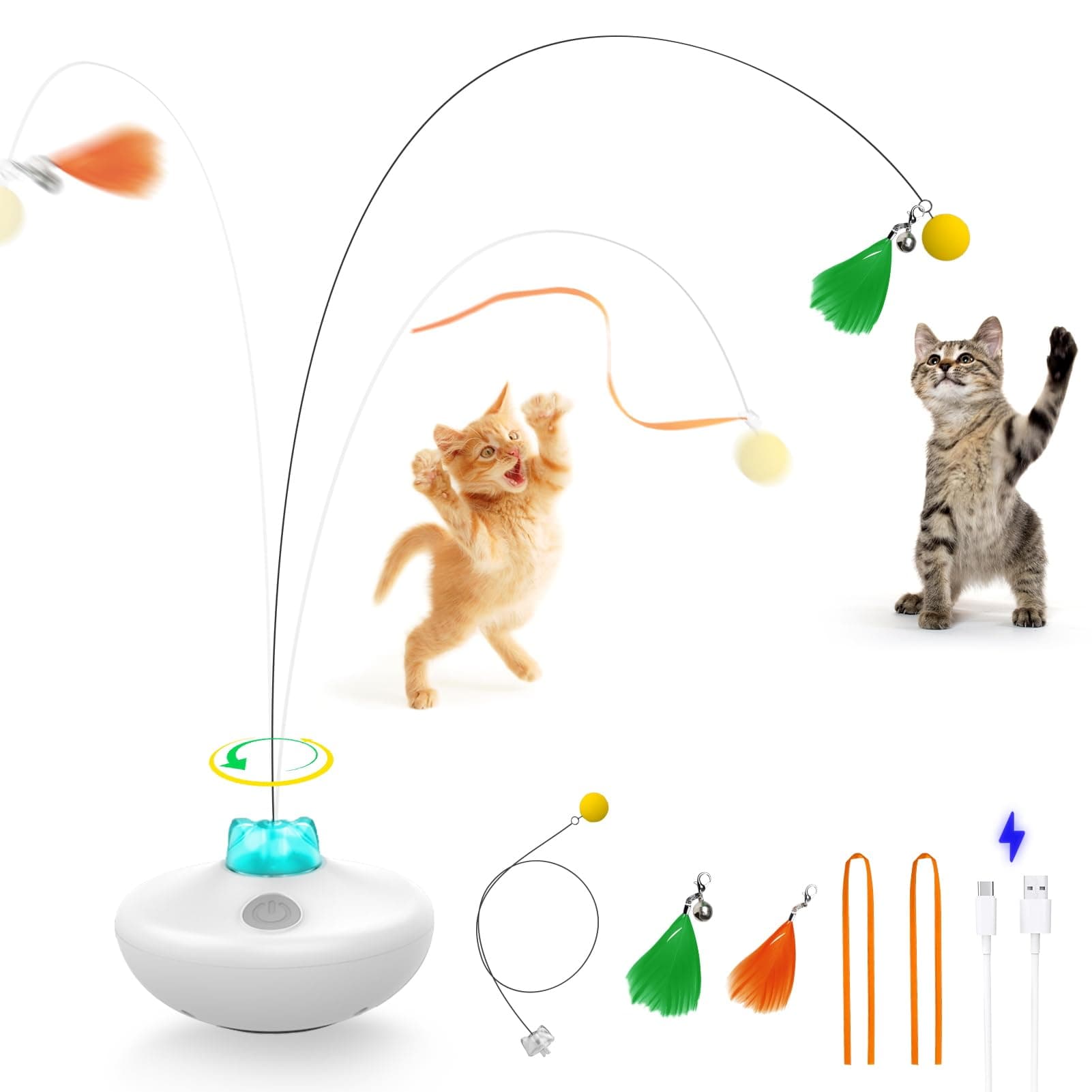 electric feather cat toy