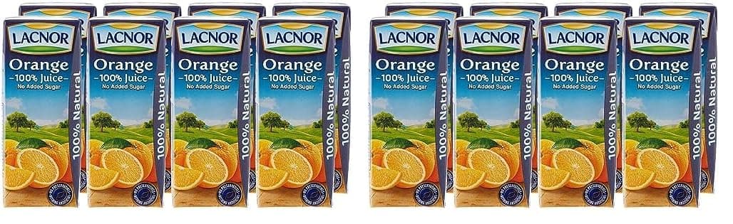 Essentials Orange 100% Juice, No Added Sugar, 180 Ml Pack Of 16