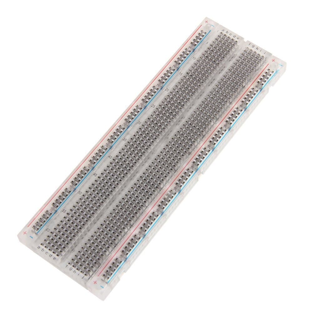 Bestol Prototype Breadboard Clear Crystal SYB 120 400 500 830 840 1660 MB102 GL-12 Tie Point Solderless Modular Board (1pcs 830 Tie Point)