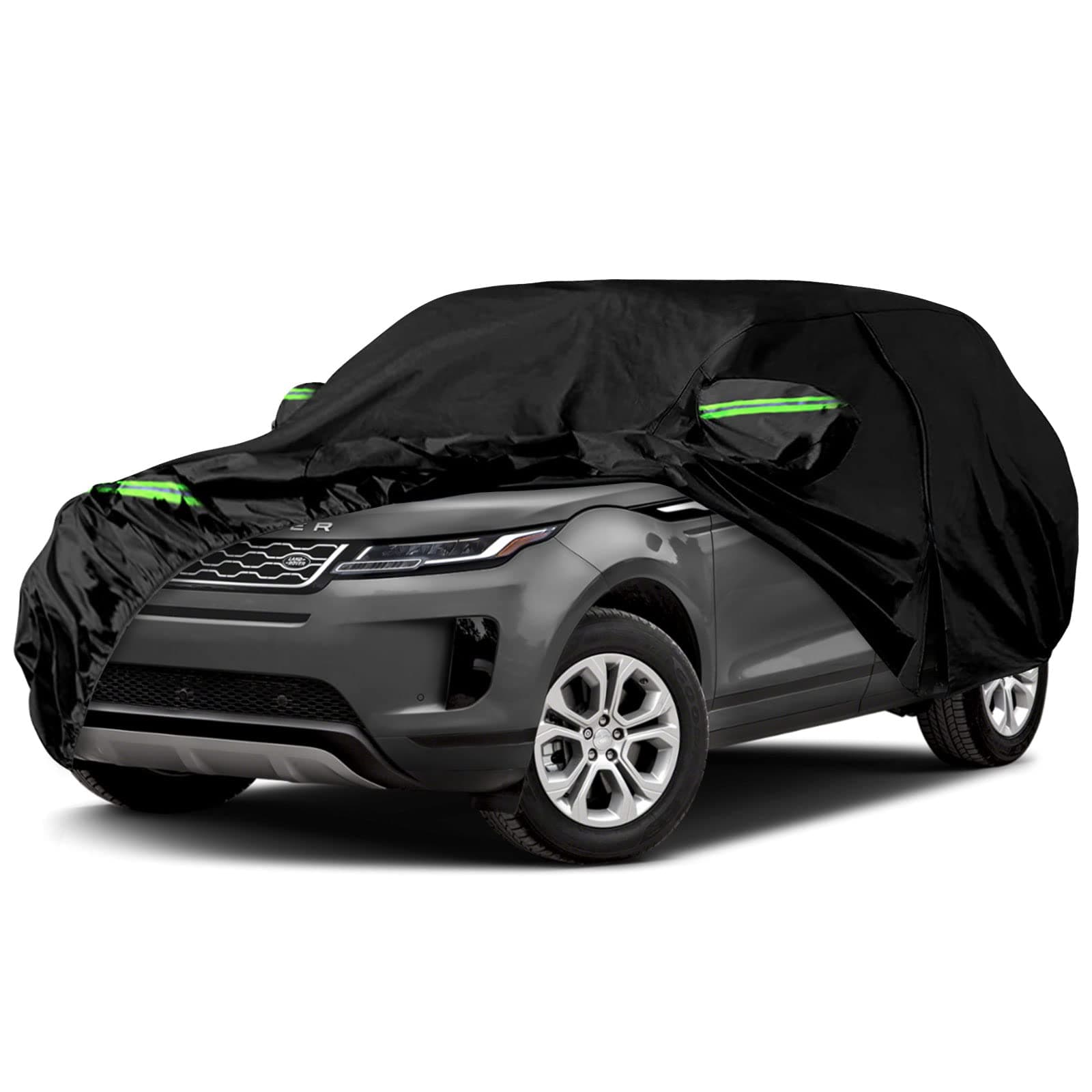 Waterproof Car Cover Replace for 2011-2025 Range Rover Evoque, 6 Layers All Weather Car Covers with Zipper Door & Windproof Bands for Snow Rain Dust Hail Protection (Evoque)