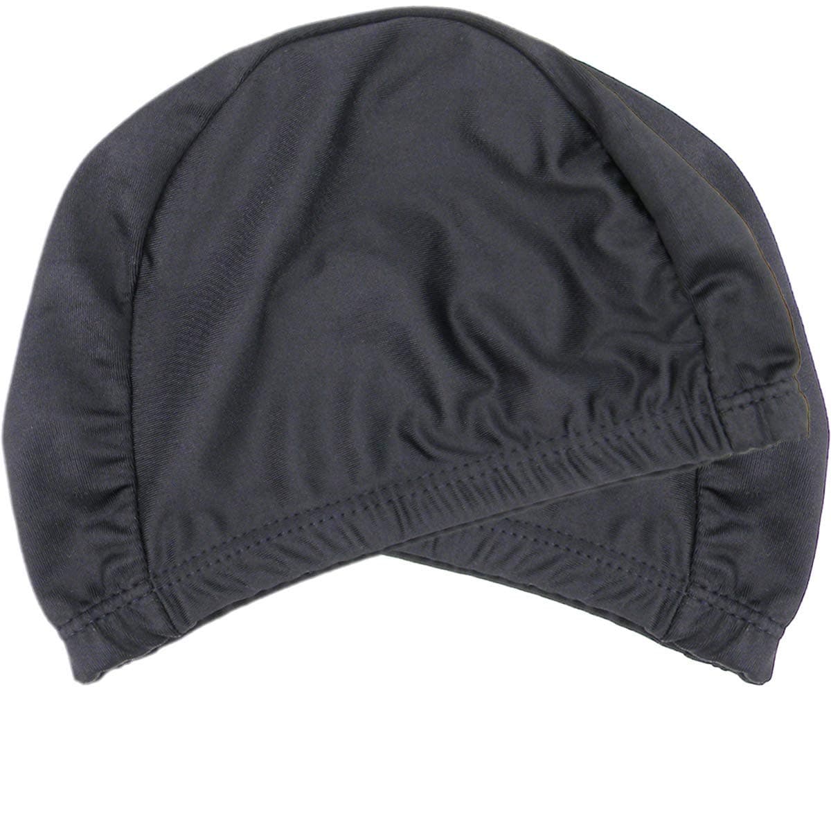 QY 2Pack Superior Polyester Cloth Fabric Bathing Cap Swimming Caps Swimming Hats for Water Sports, Classic Pure Black Color