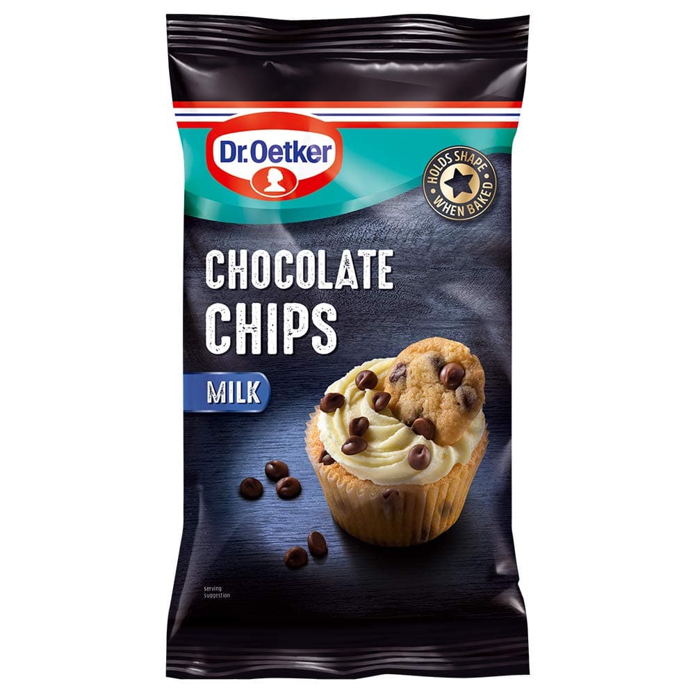 Dr. Oetker Milk Chocolate Chips, 100g