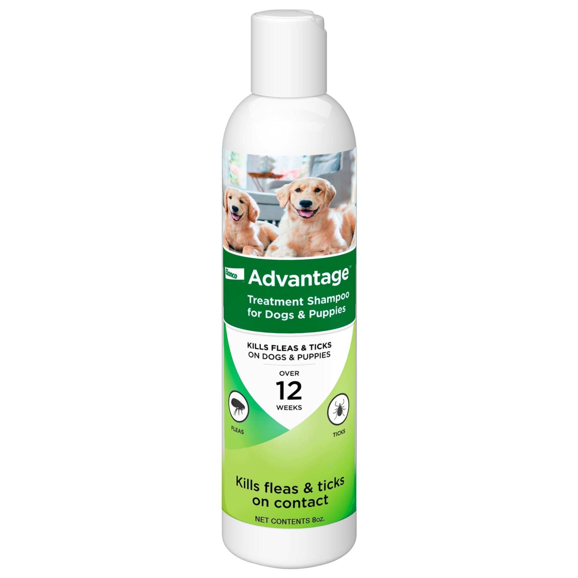 Dog Flea & Tick Shampoo for Puppies & Adult Dogs | Kills Fleas & Ticks | 8 oz.