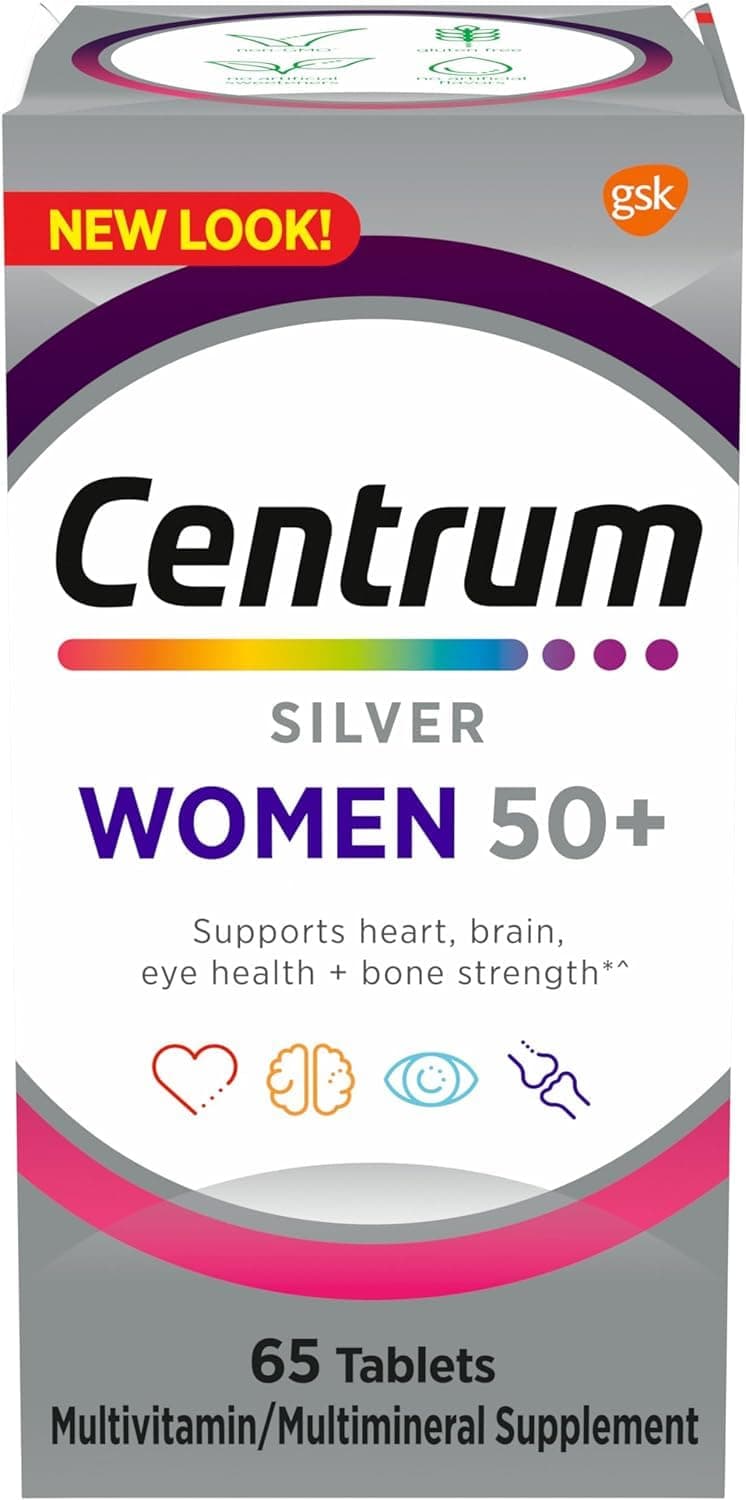 Centrum Silver Women 50+ Multivitamin Tablet, 65 Count