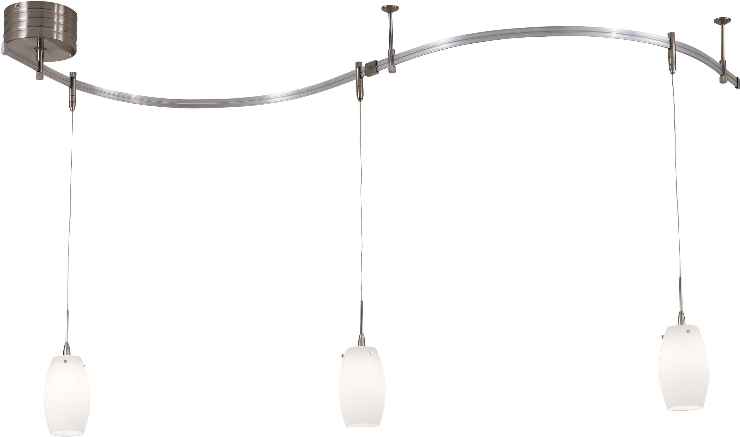 George Kovacs GK Lightrail P8003-1-084 Light Kit Brushed Nickel Etched Opal Glass