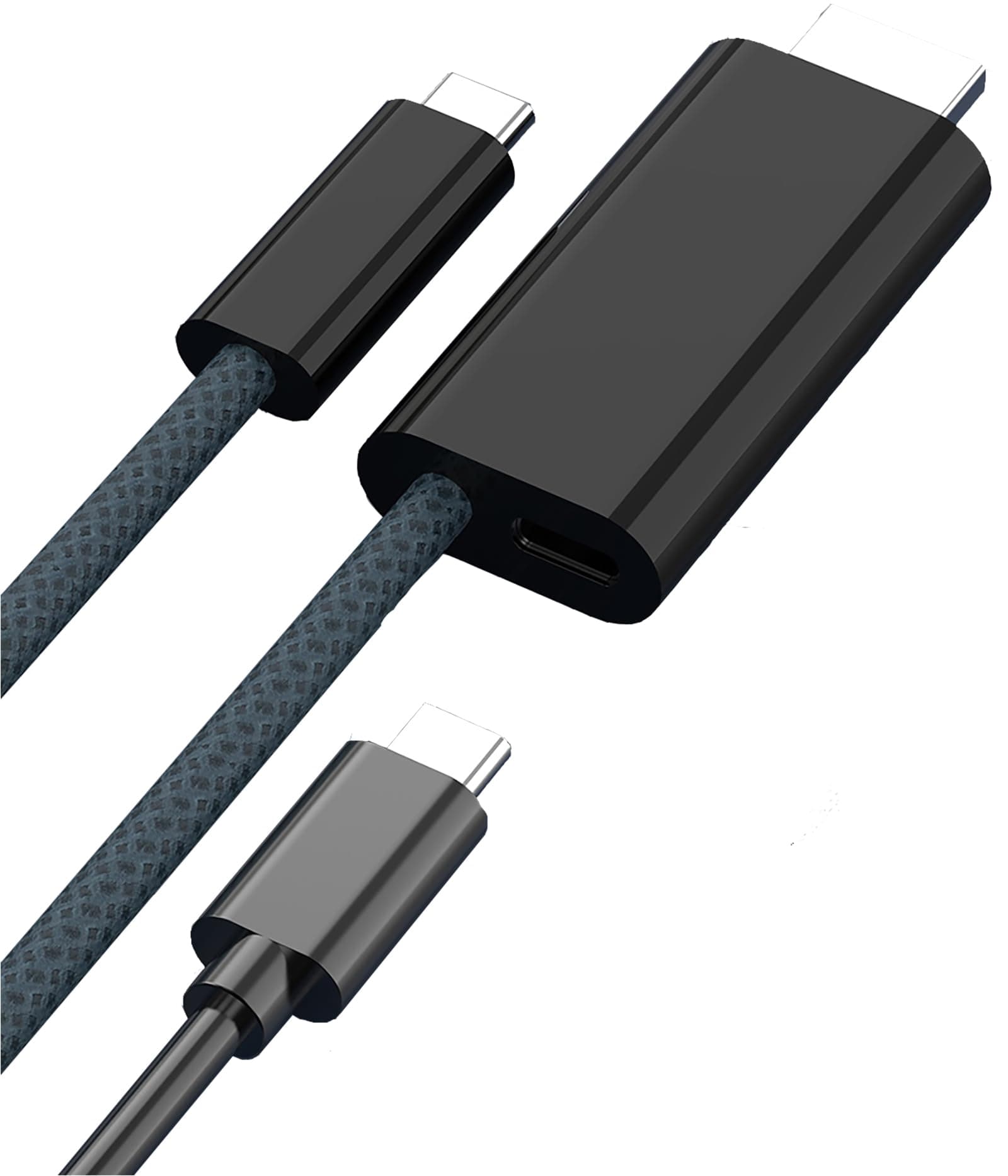 Tek StyzPRO USB-C HDMI 8K Compatible with Xiaomi Redmi Turbo 3 Plus 100W Power Support Cable at Full 8k 7680x4320@30Hz/4k 2160p@60Hz [Thunderbolt 3/4]