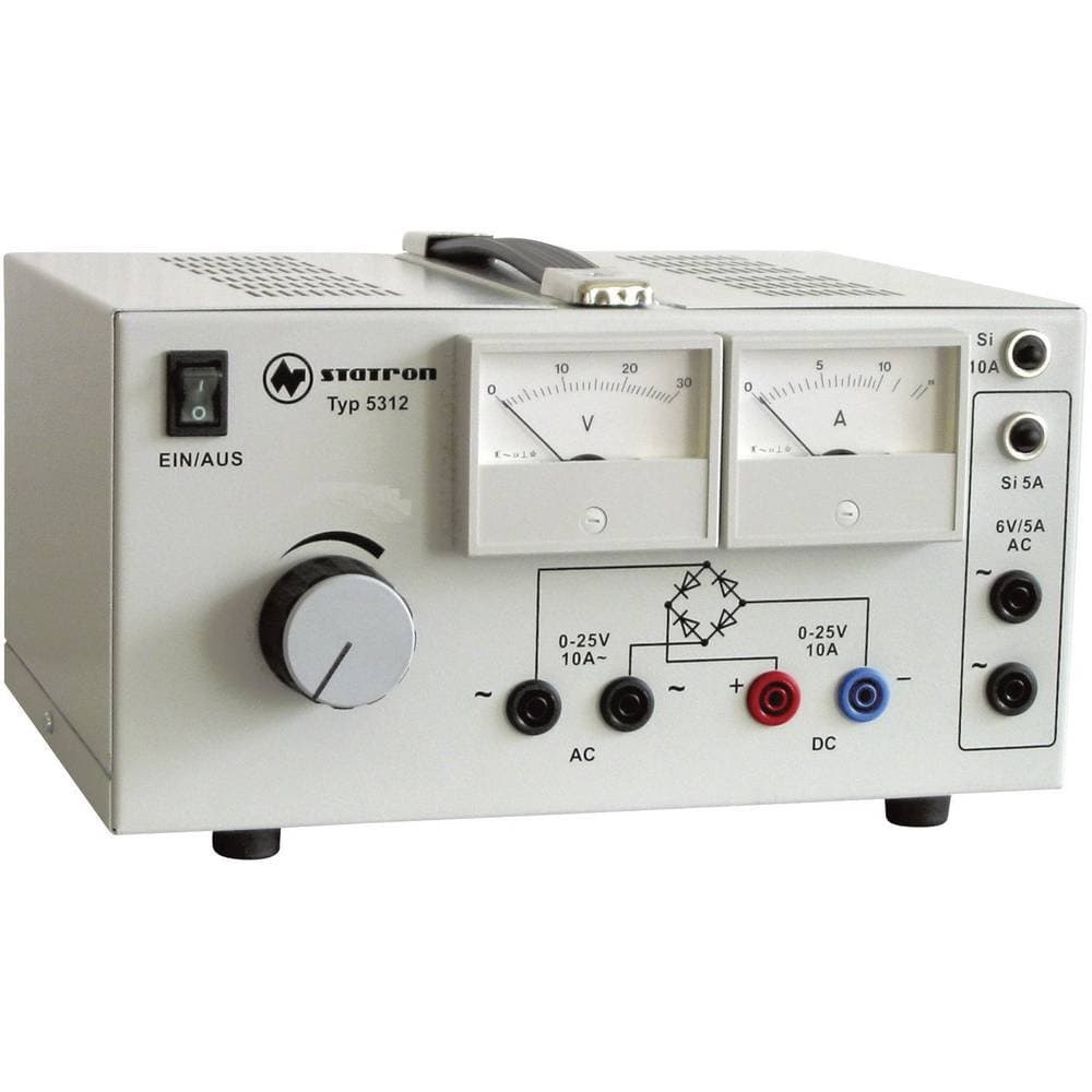 Statron 5312.1 Adjustable Laboratory Power Supply 0-25 V/AC 10 A 530 W Nbr. of outputs 3 x