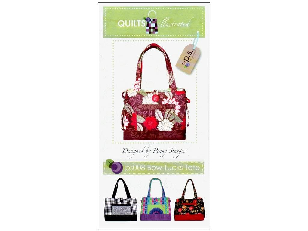 Quiltsillustrated Bow Tucks Tote