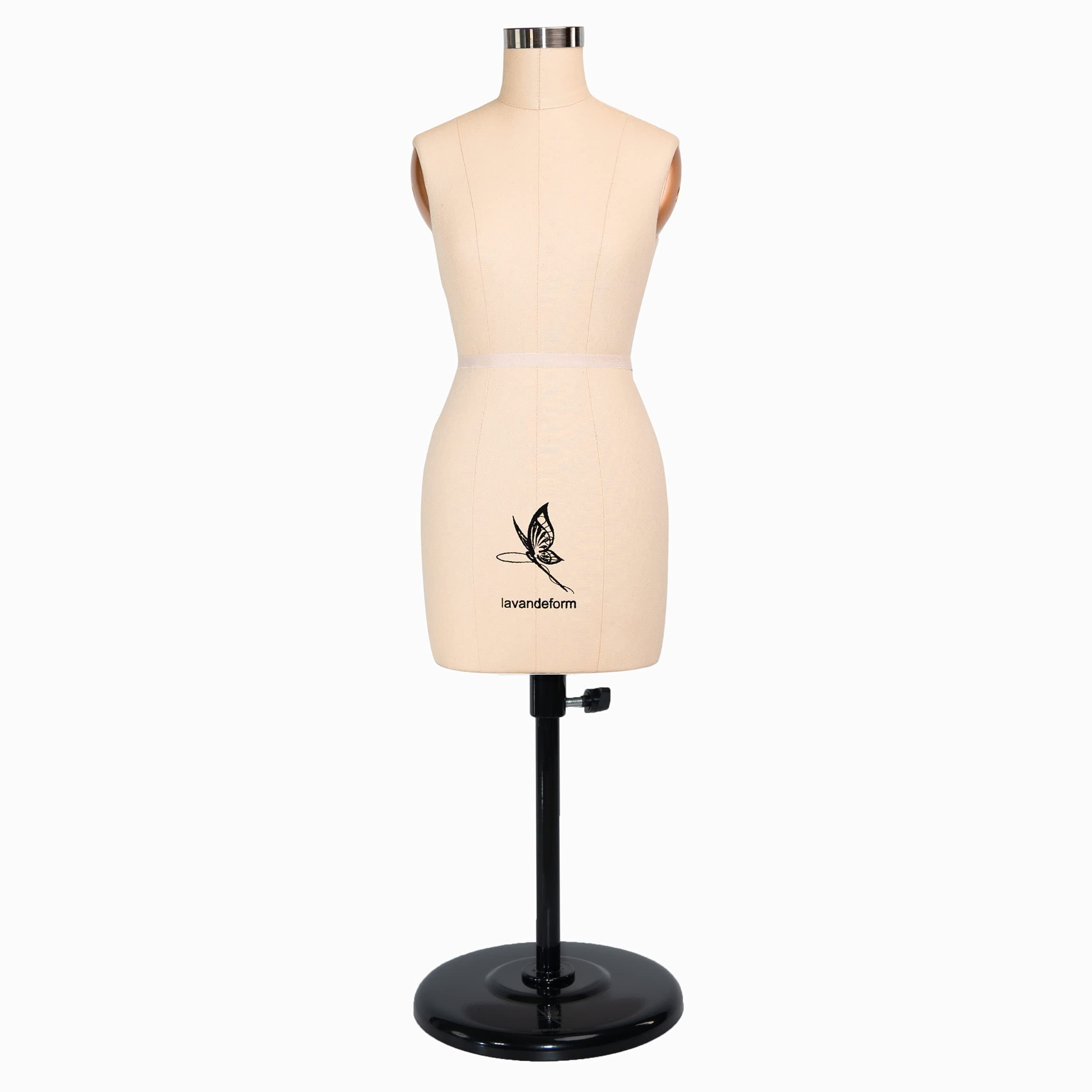 Half Scale Dress Form 1:2 Miniature Sewing Half Size Mannequin. straightly into Body Inside,（Not Adult Full Size） Fully Pinnable Dressmaker Dummy. (beiges)