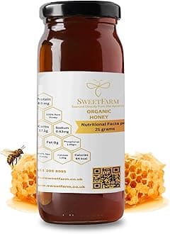 Honey Raw Organic 100% Pure Wild Flower Natural Unfiltered Unheated Unpasteurised Fresh Certified