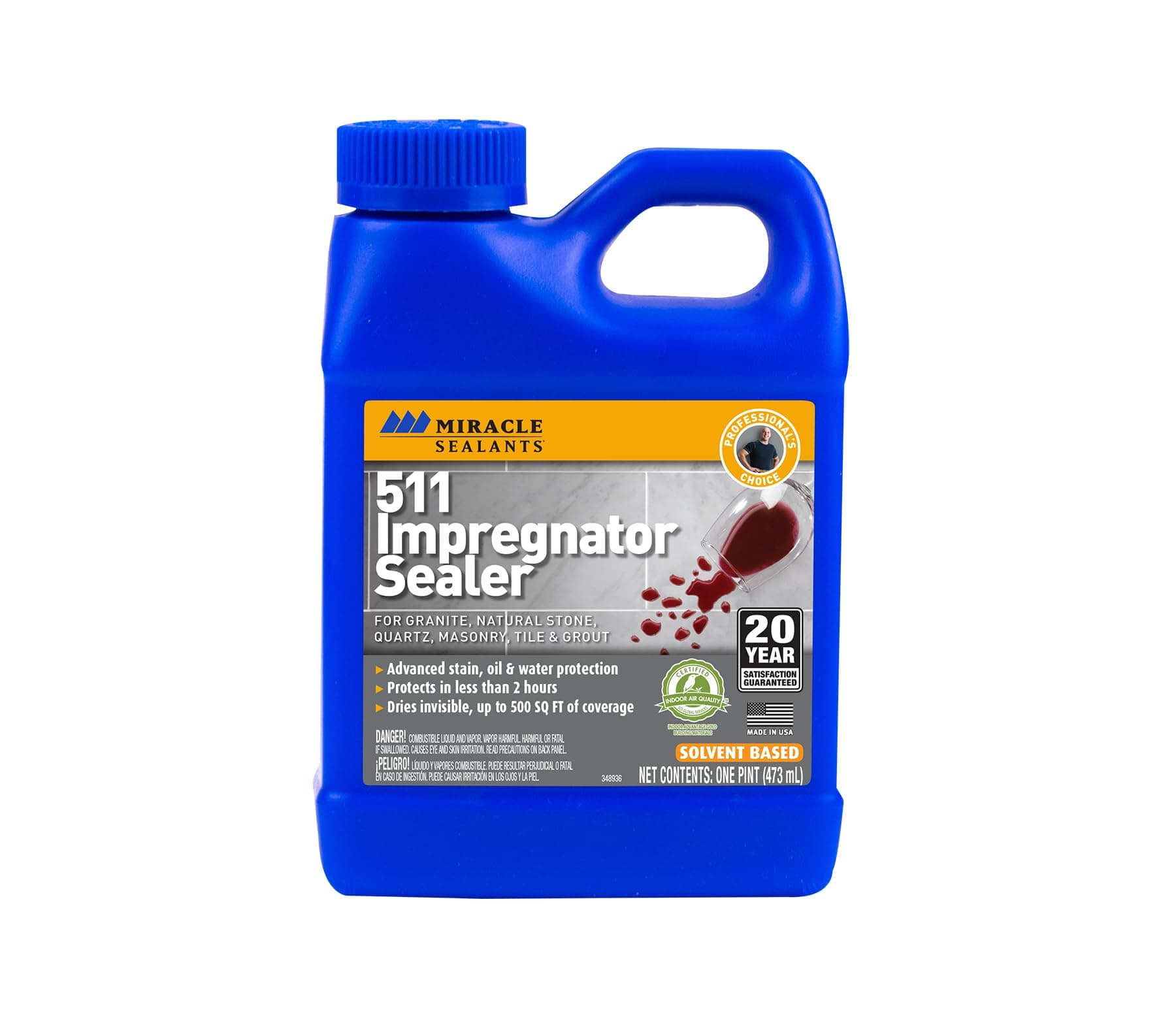Miracle Sealants 511 PT SG Impregnator Sealer for Stone, Tile, Slate, Ceramic, Quartz 16 oz Pint