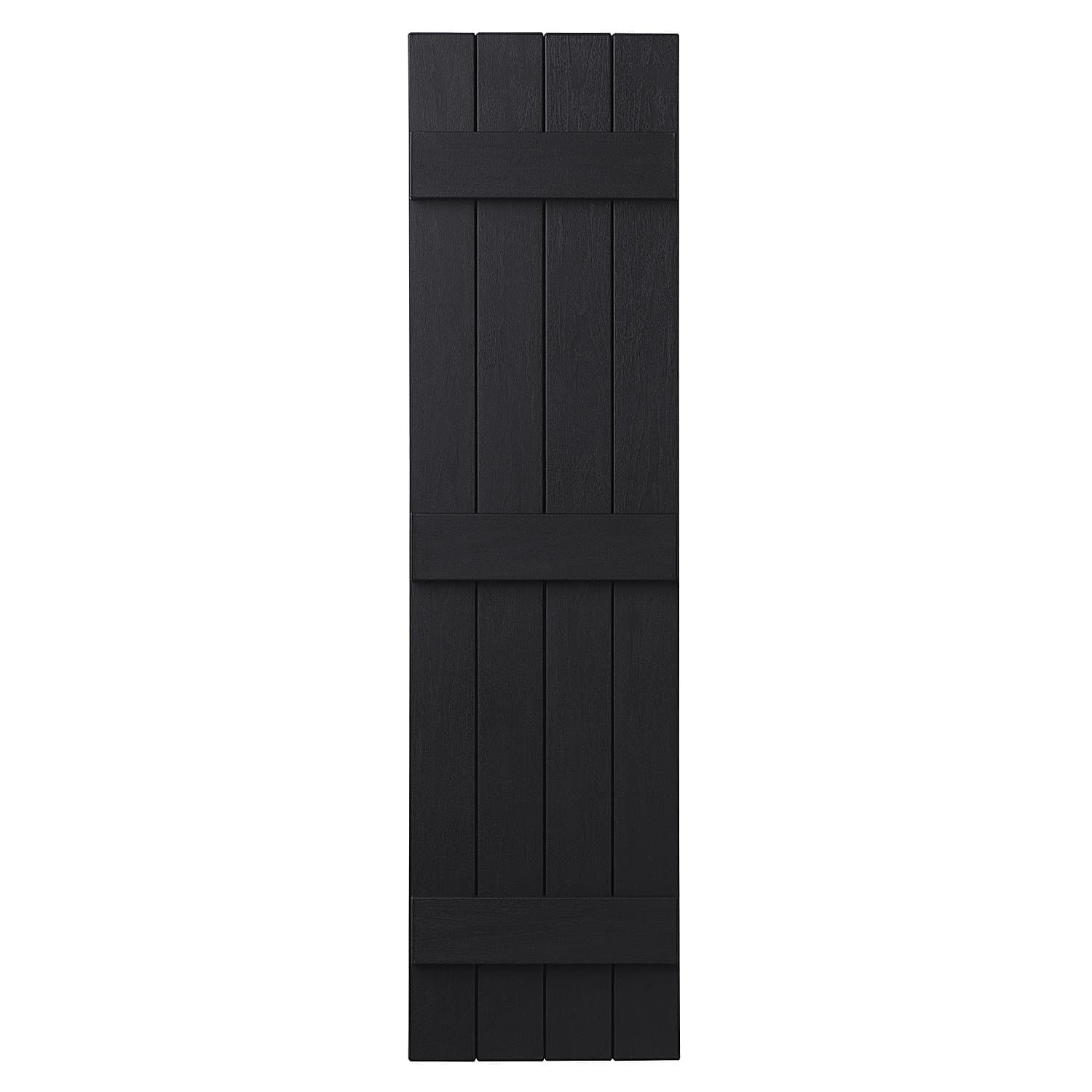 VIN4C1559 33 4 Board Closed Board & Batten Shutter, Black