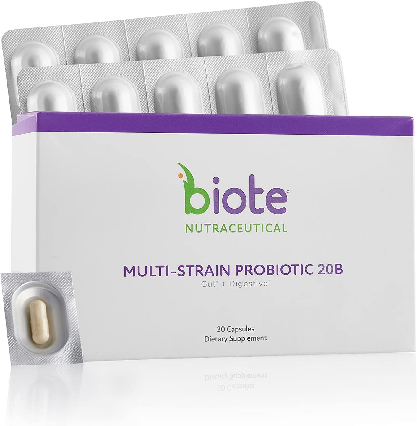 Nutraceuticals - Multi-Strain PROBIOTIC 20B - Gut + Digestive (30 Capsules)
