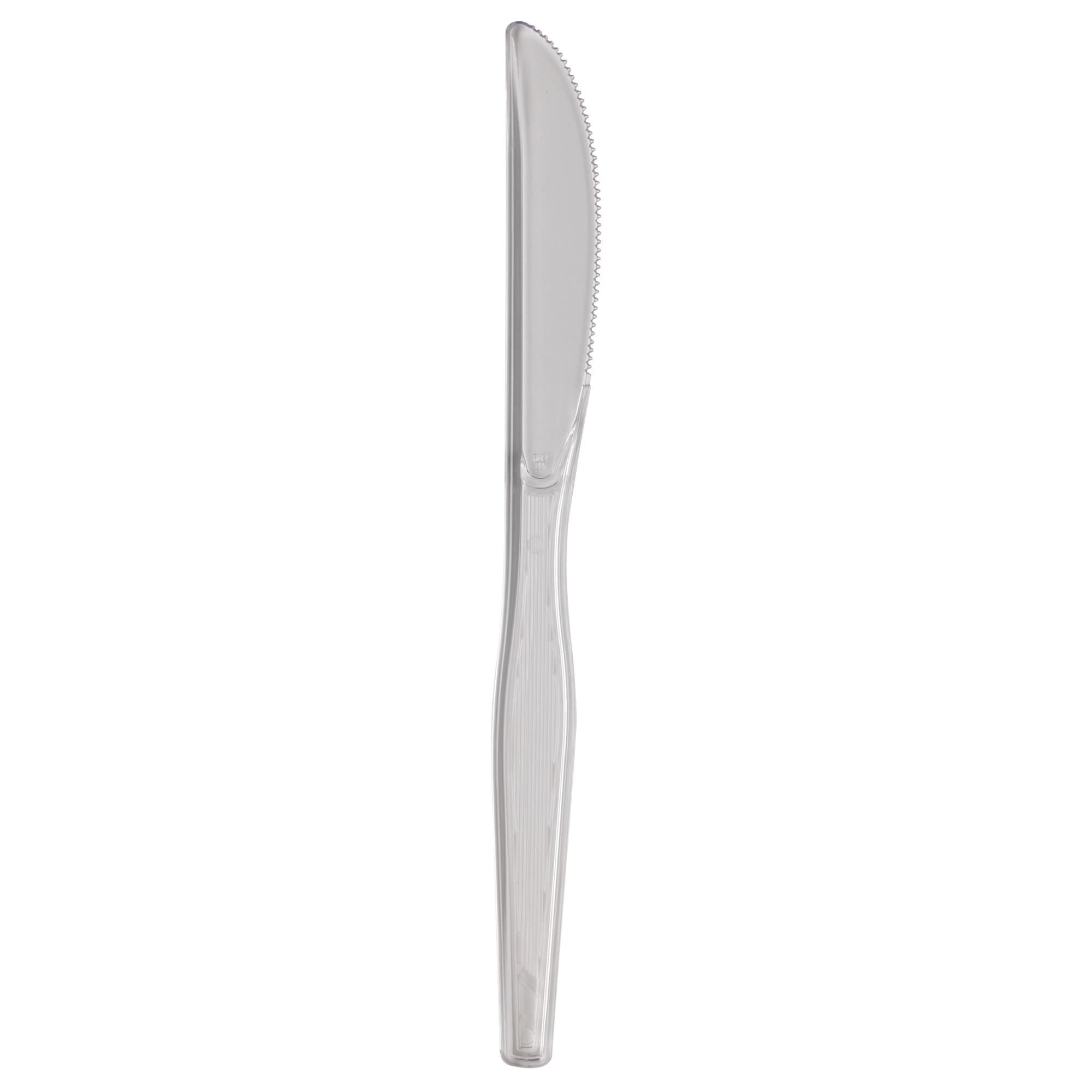 Dixie 7.5'' Heavy-Weight Polystyrene Plastic Knife by GP PRO (Georgia-Pacific), Clear, KH017,( Case of 1,000),1 Box/Case