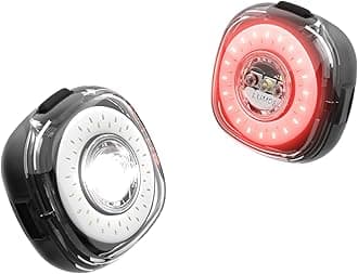 Lumos Firefly Smart Bike Light System - Sync Front & Rear LED Light | Custom Brightness, Flash Pattern, Day/Night Mode | Turn Signals | Brake Lights | Night Riding Bicycle Accessories for Men & Women