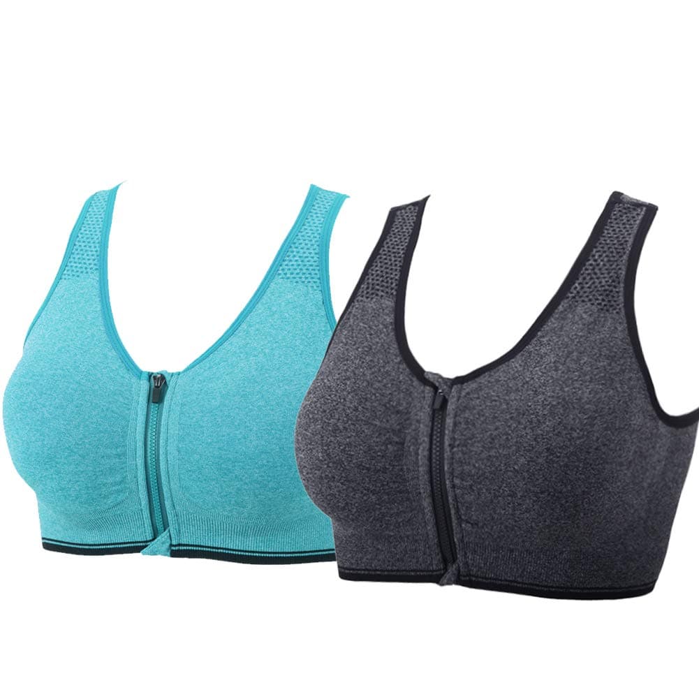YEYELE Women 1or 3 or 5 Pack Medium Support and Removable Pad Tank Top Racerback Sports Bra