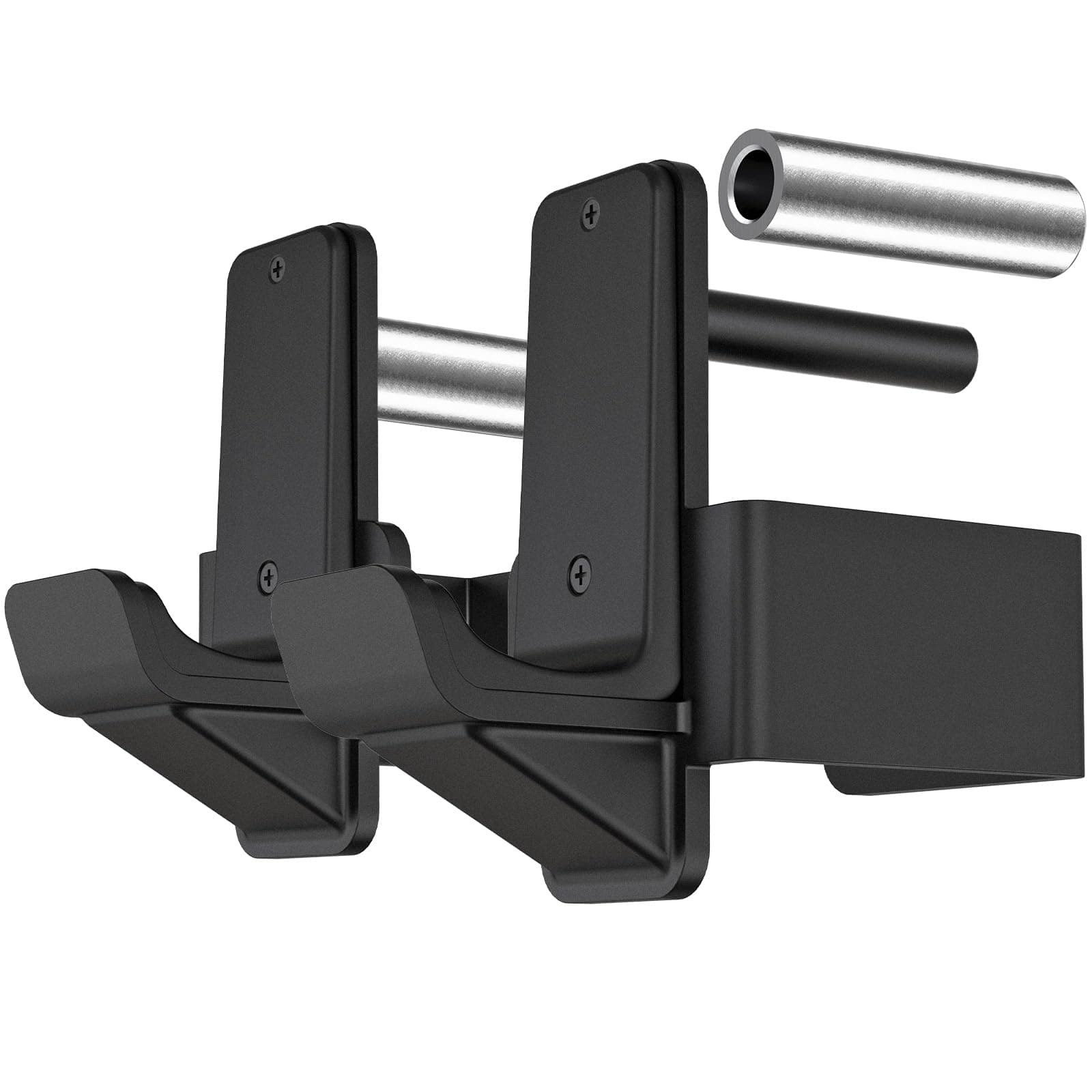 – Kipika J-Hooks for 3" x 3" Power Rack with 5/8" or 1" Hole - Bottom Reinforced Steel Hooks with Rubber Pads - Heavy Duty Power Rack Attachments - Squat Rack Accessories for Strength Training - 2Pcs
