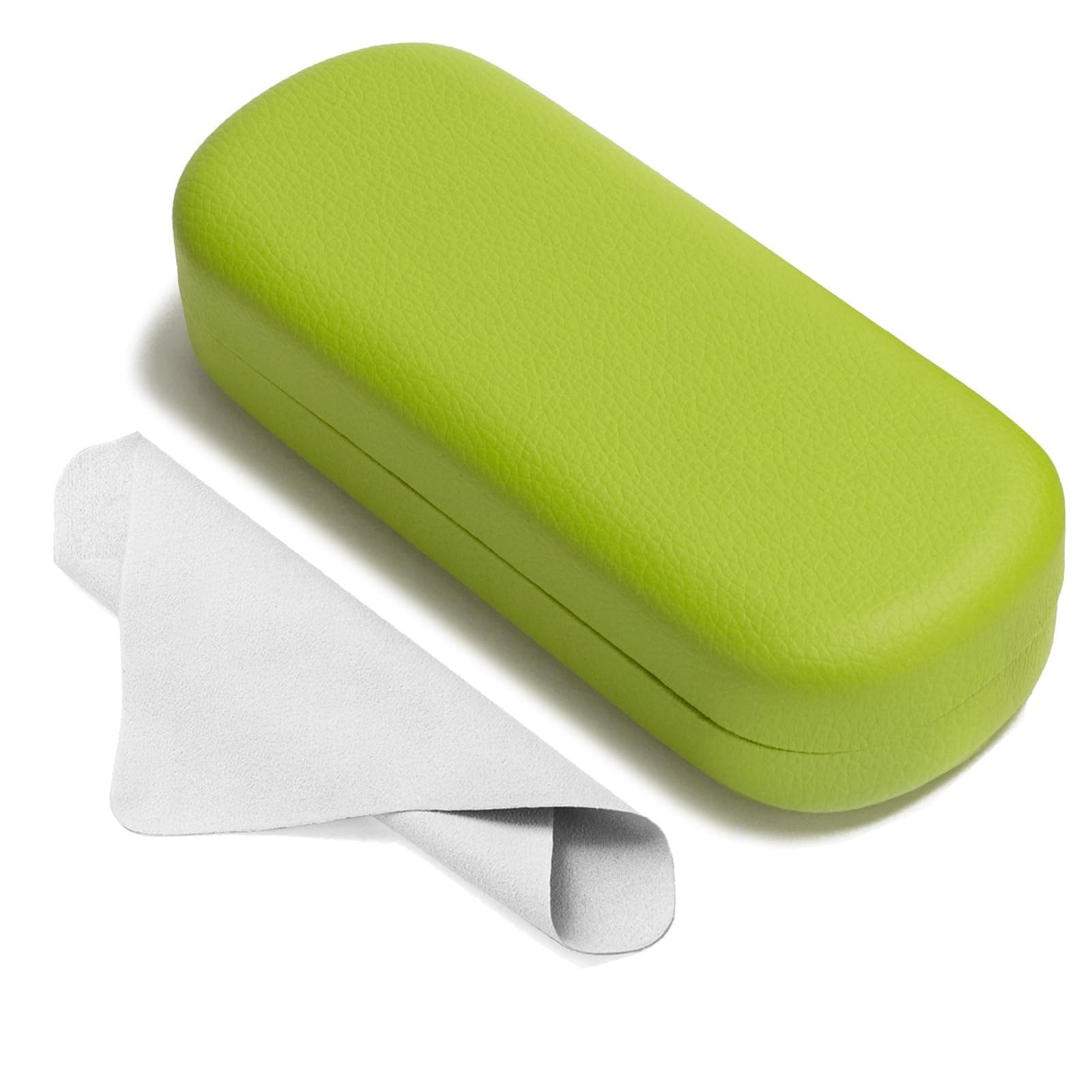 Glasses Case Large Hard Shell Eyeglasses Case PU Leather Protective Case for Sunglasses Eyeglasses