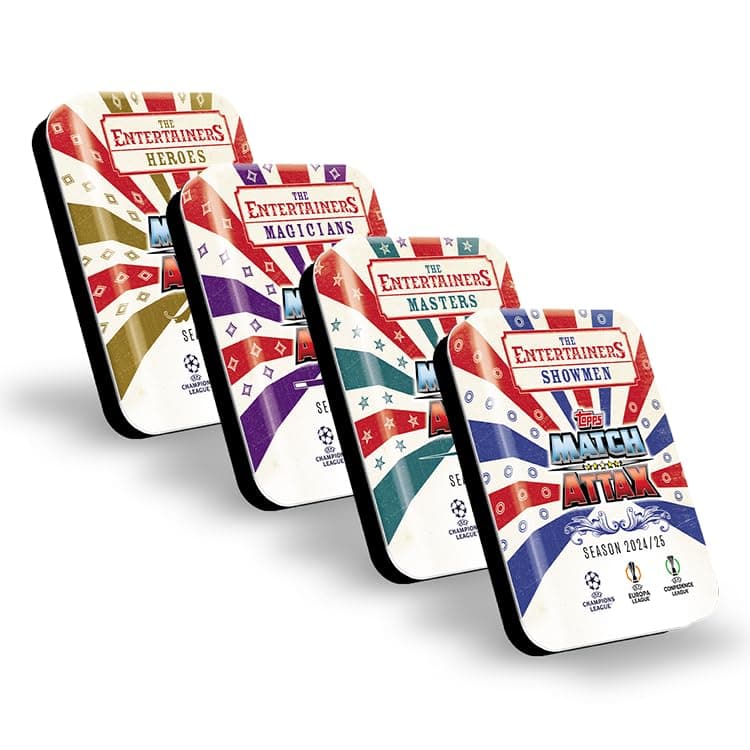 Topps Match Attax 24/25 Booster Tin Bundle - Amazon Exclusive! All 4 booster tins from this year's Match Attax Collection!