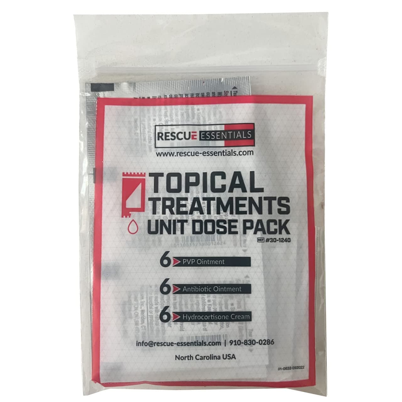 Rescue Essentials Topical Treatments Unit DOSE Pack